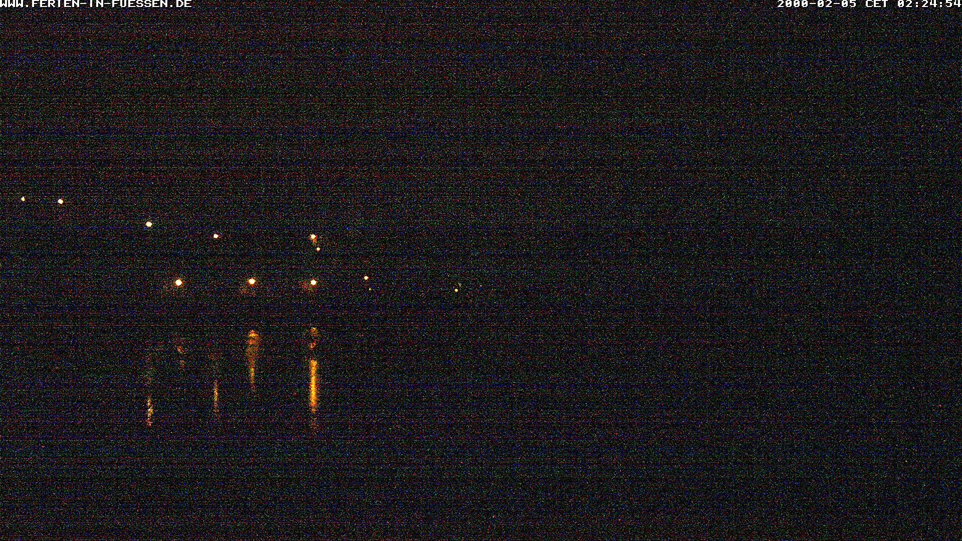 Archiv Foto Webcam Füssen: Blick auf Lech und Hohes Schloss