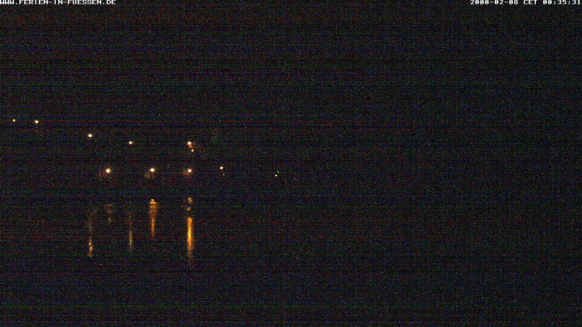 Archiv Foto Webcam Füssen: Blick auf Lech und Hohes Schloss