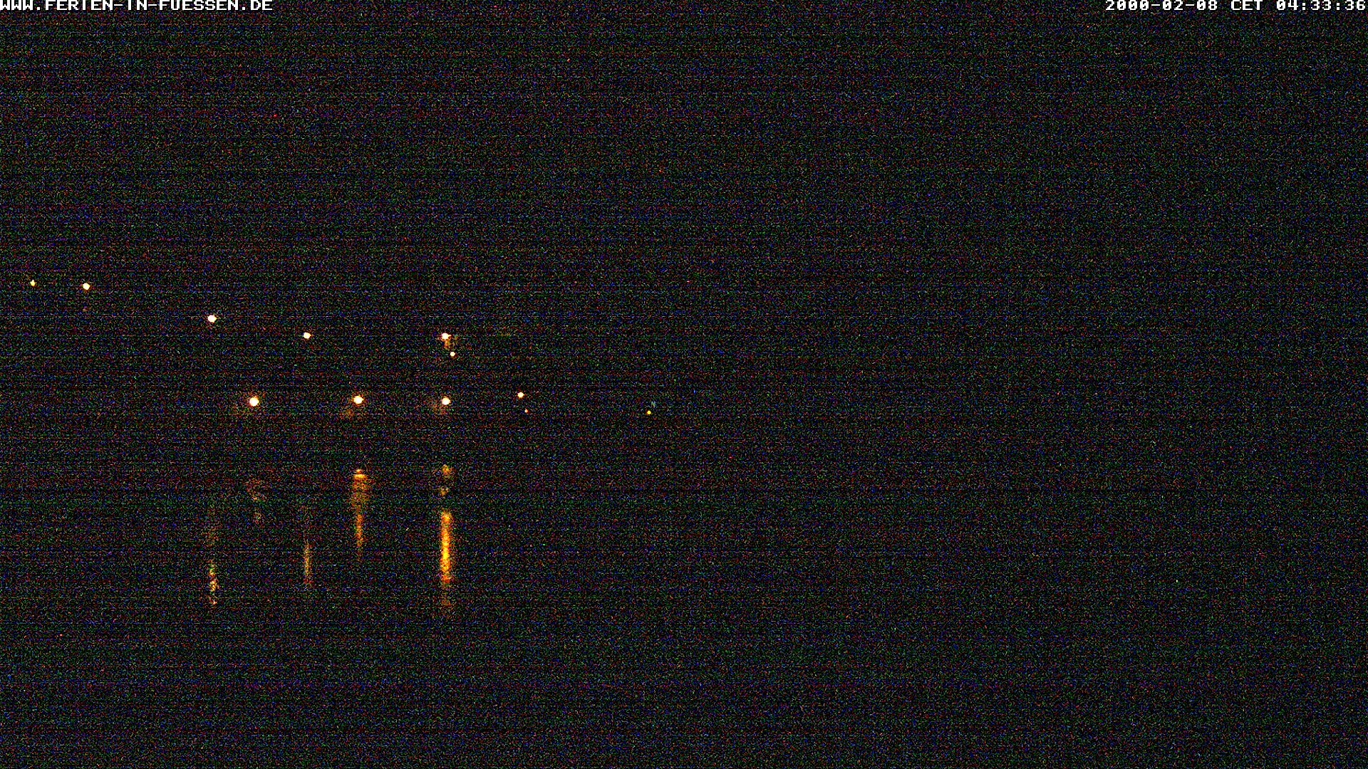 Archiv Foto Webcam Füssen: Blick auf Lech und Hohes Schloss