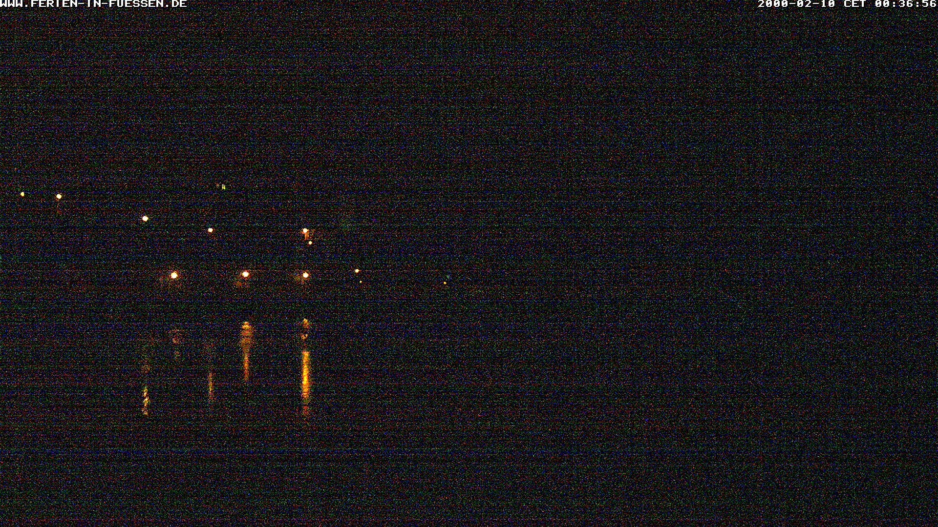 Archiv Foto Webcam Füssen: Blick auf Lech und Hohes Schloss