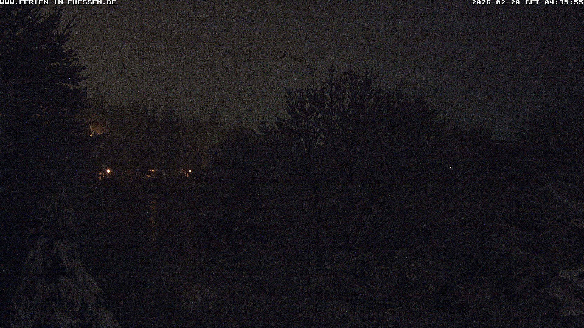 Archiv Foto Webcam Füssen: Blick auf Lech und Hohes Schloss