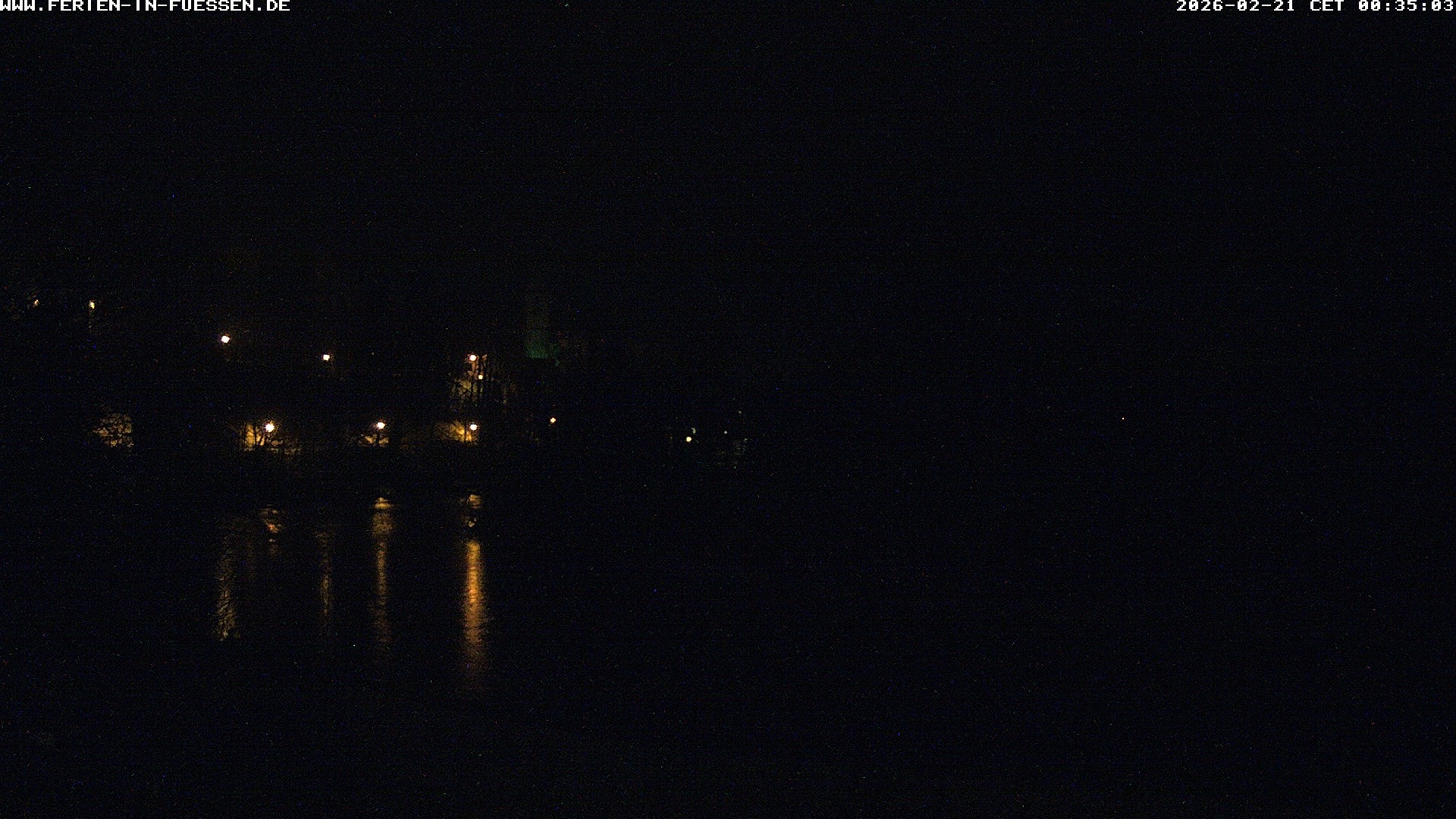 Archiv Foto Webcam Füssen: Blick auf Lech und Hohes Schloss