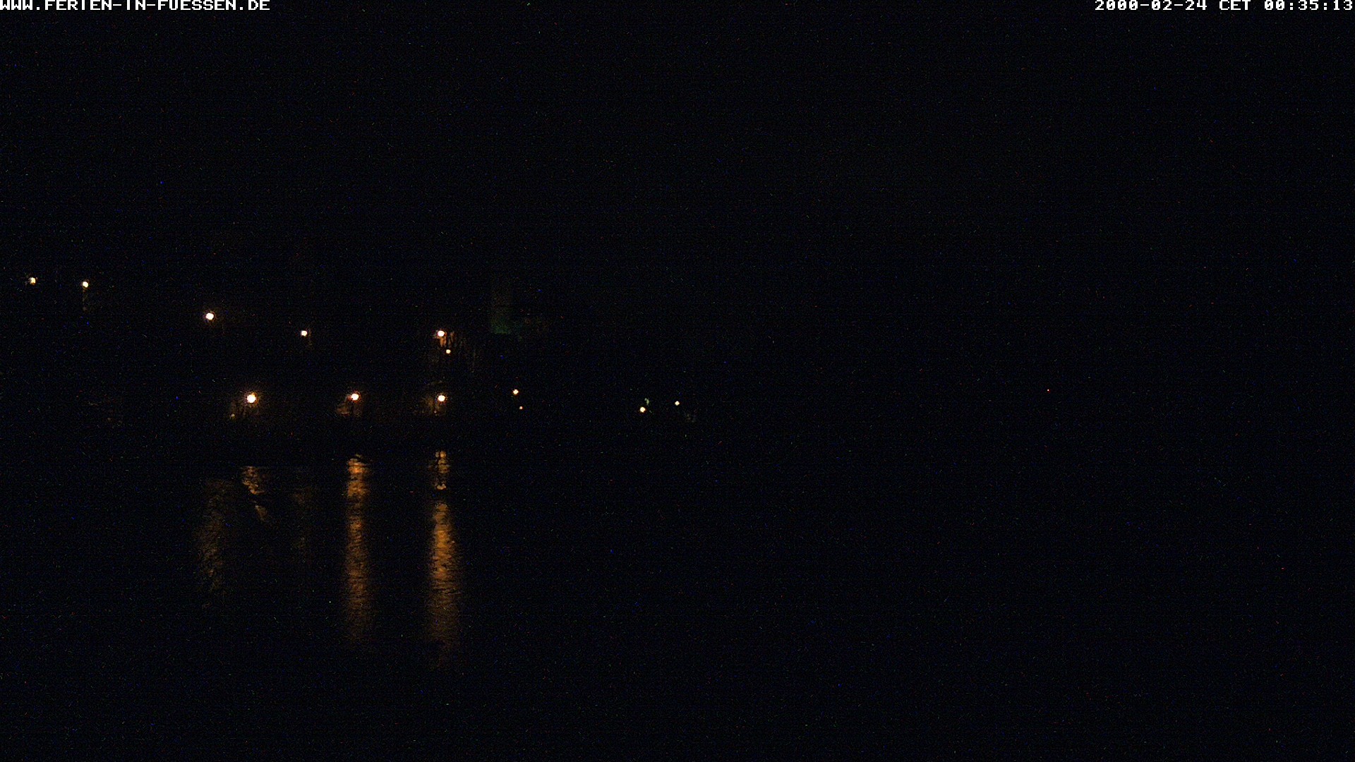 Archiv Foto Webcam Füssen: Blick auf Lech und Hohes Schloss