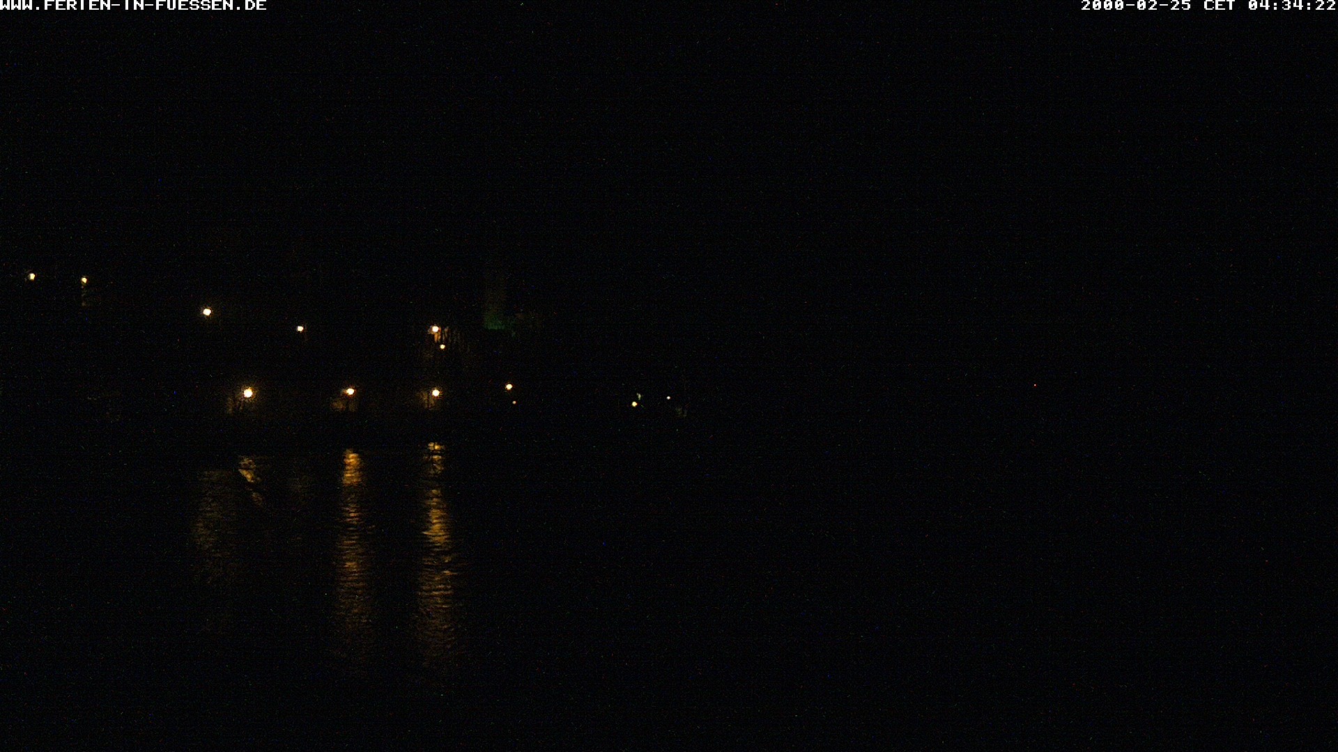 Archiv Foto Webcam Füssen: Blick auf Lech und Hohes Schloss