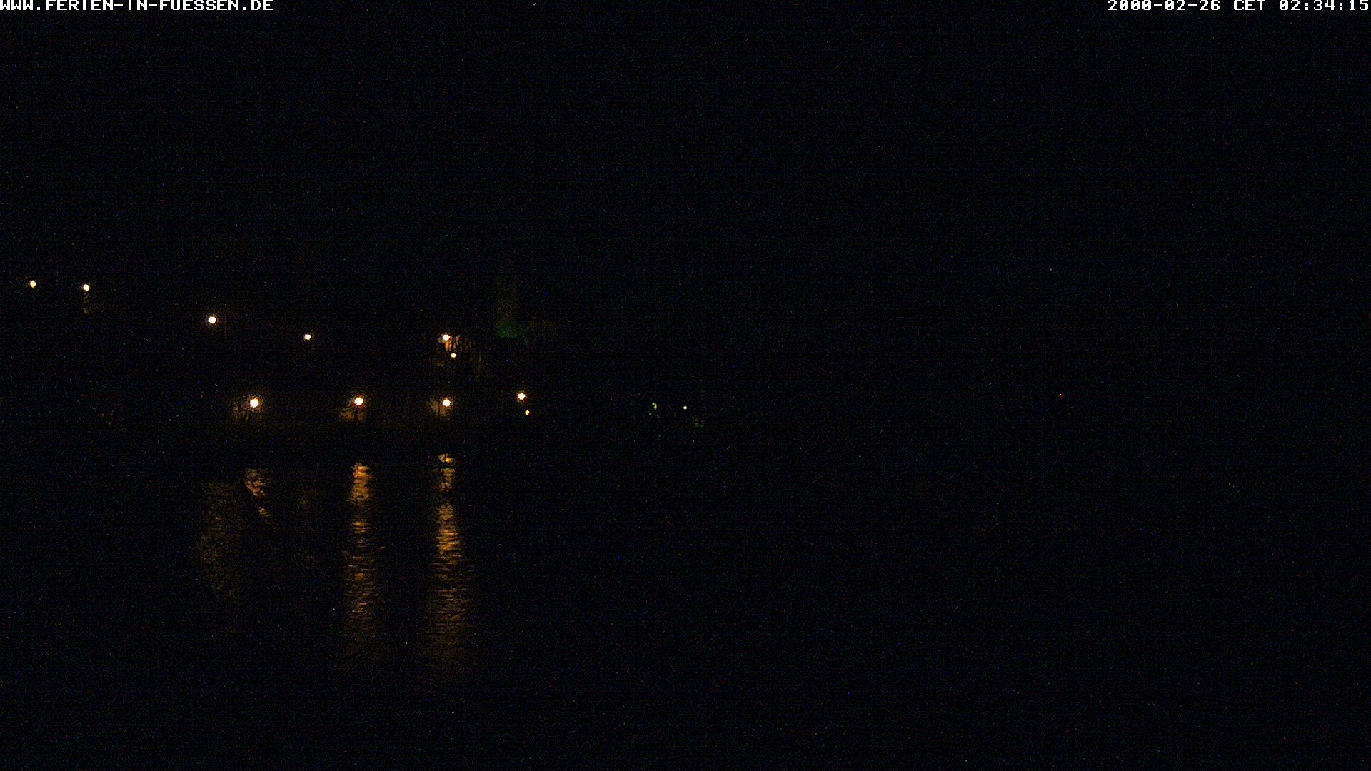 Archiv Foto Webcam Füssen: Blick auf Lech und Hohes Schloss