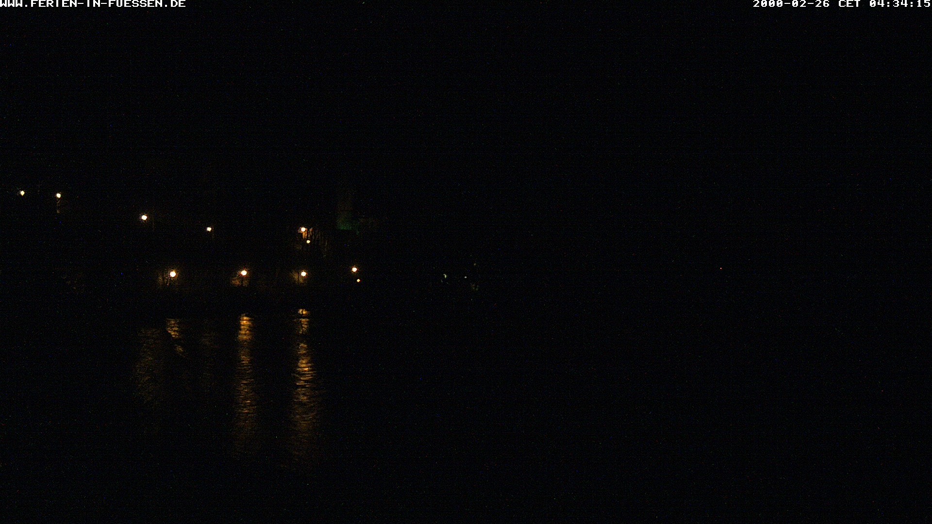 Archiv Foto Webcam Füssen: Blick auf Lech und Hohes Schloss