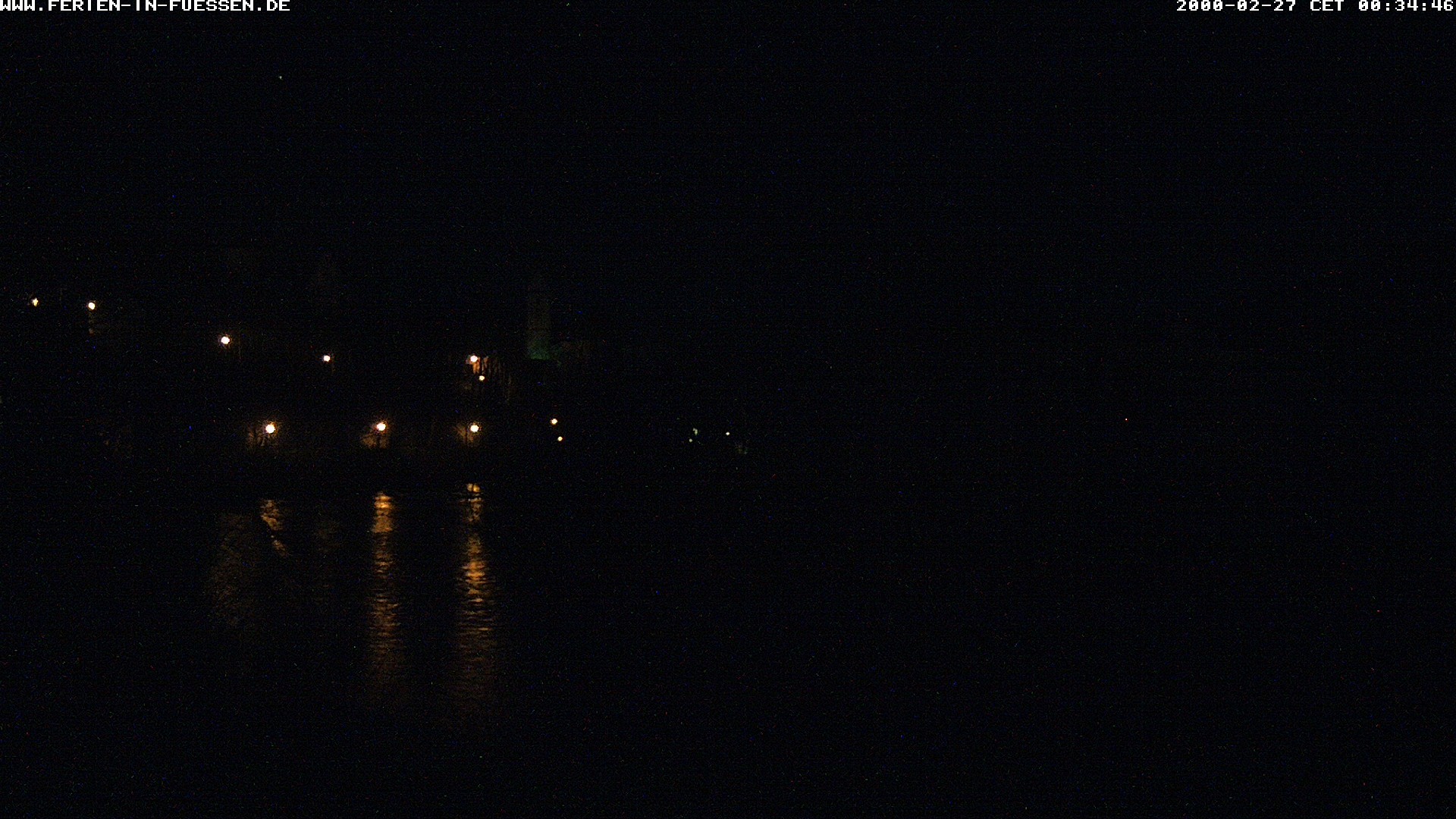 Archiv Foto Webcam Füssen: Blick auf Lech und Hohes Schloss