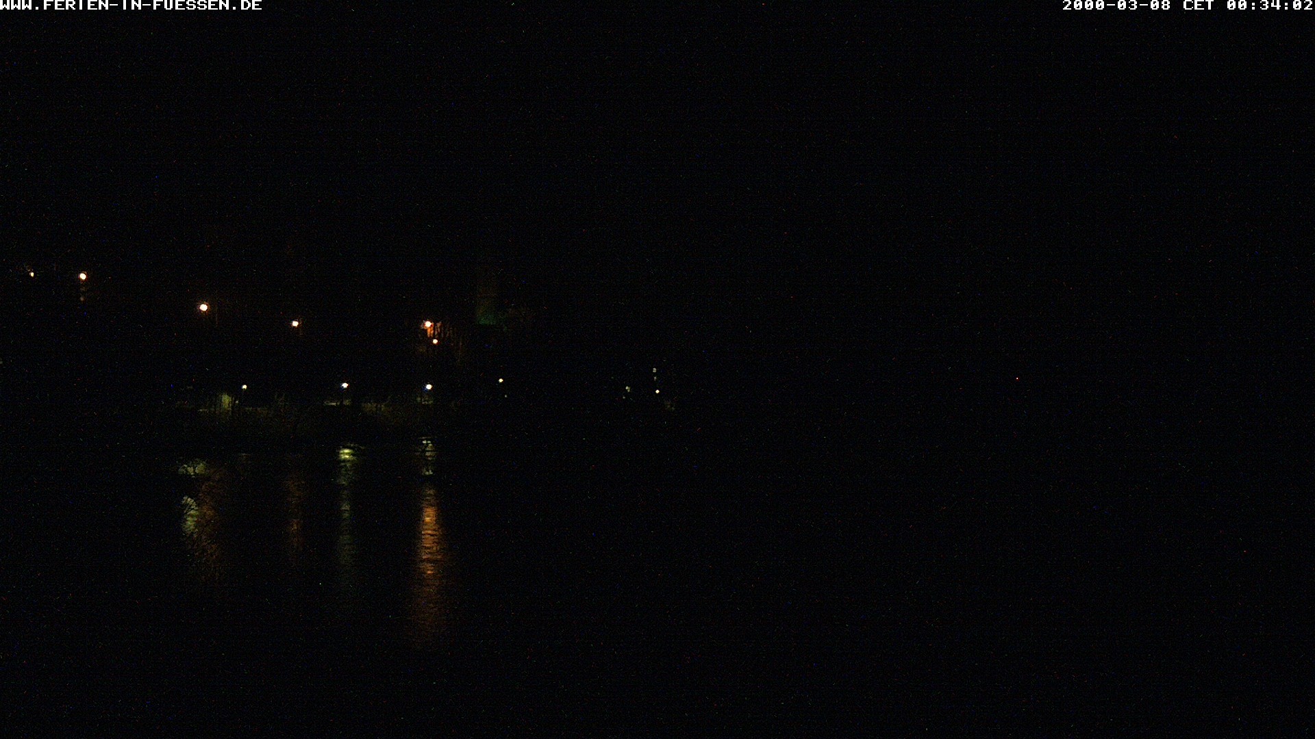 Archiv Foto Webcam Füssen: Blick auf Lech und Hohes Schloss