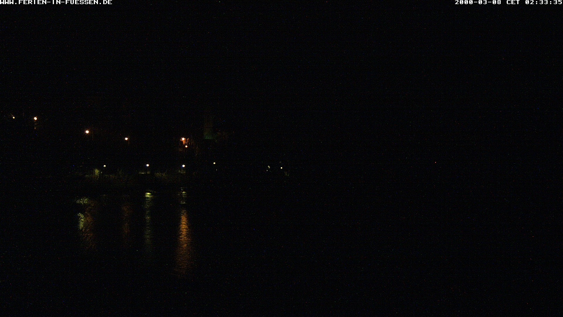 Archiv Foto Webcam Füssen: Blick auf Lech und Hohes Schloss