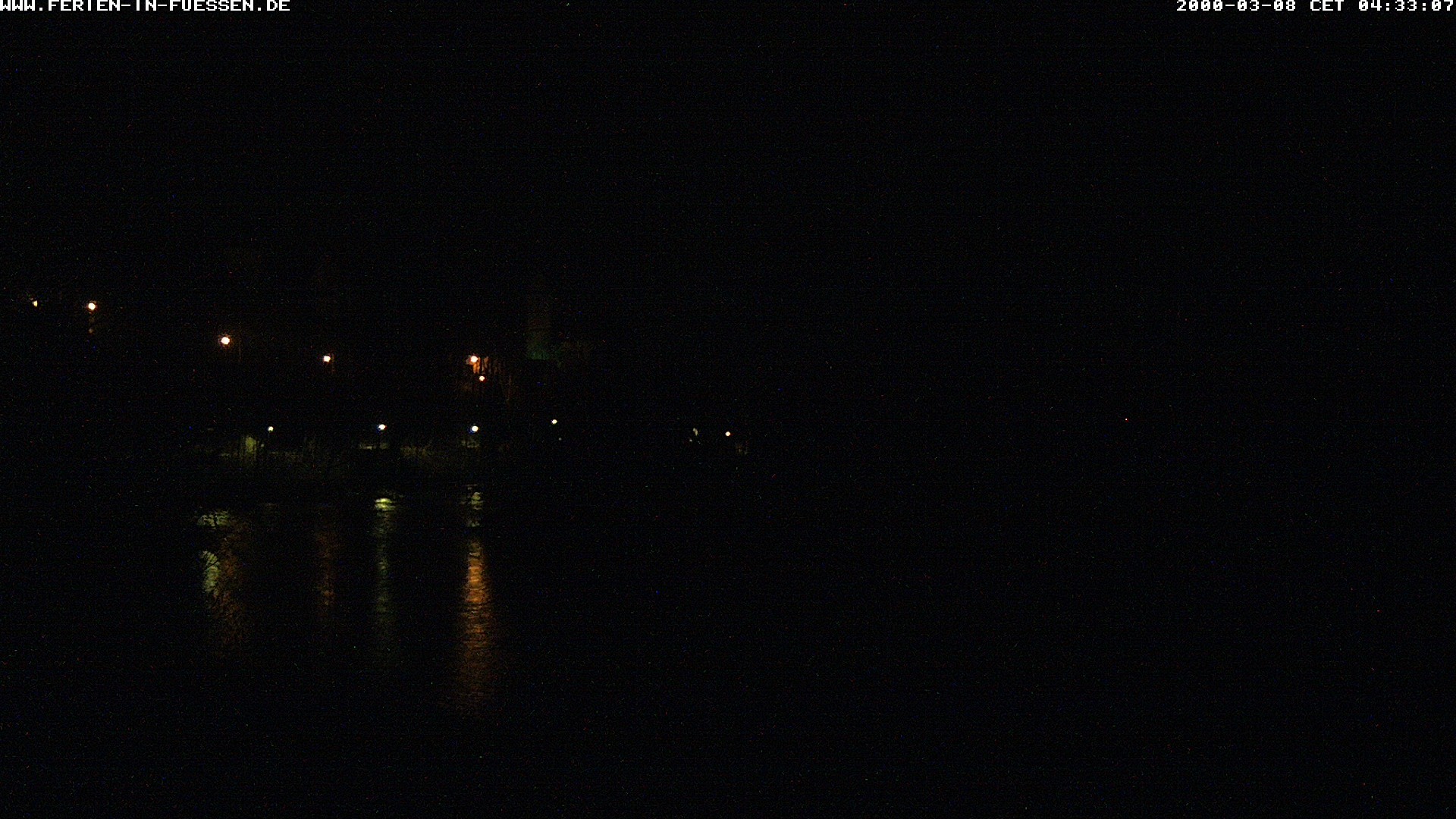 Archiv Foto Webcam Füssen: Blick auf Lech und Hohes Schloss