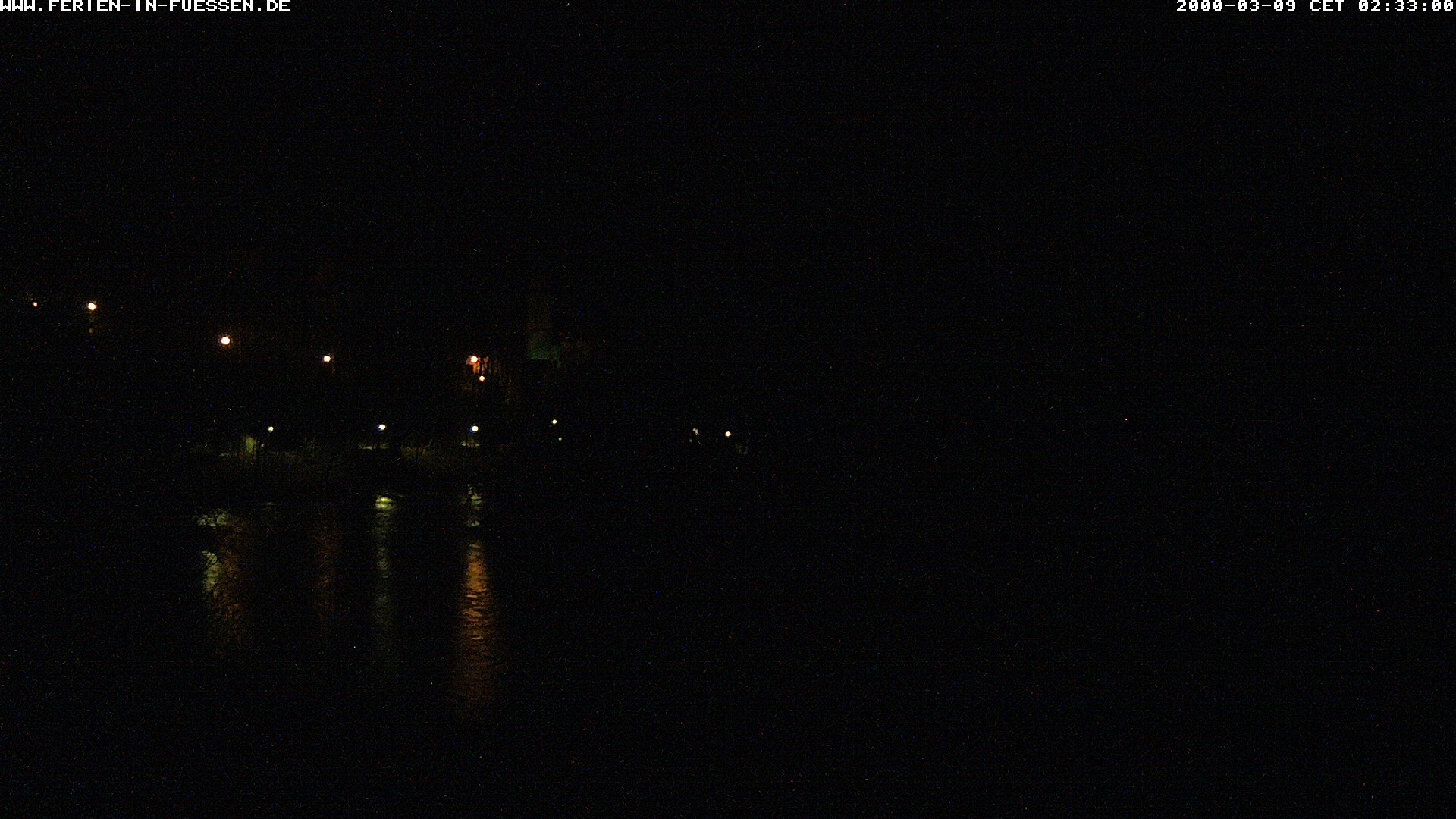 Archiv Foto Webcam Füssen: Blick auf Lech und Hohes Schloss