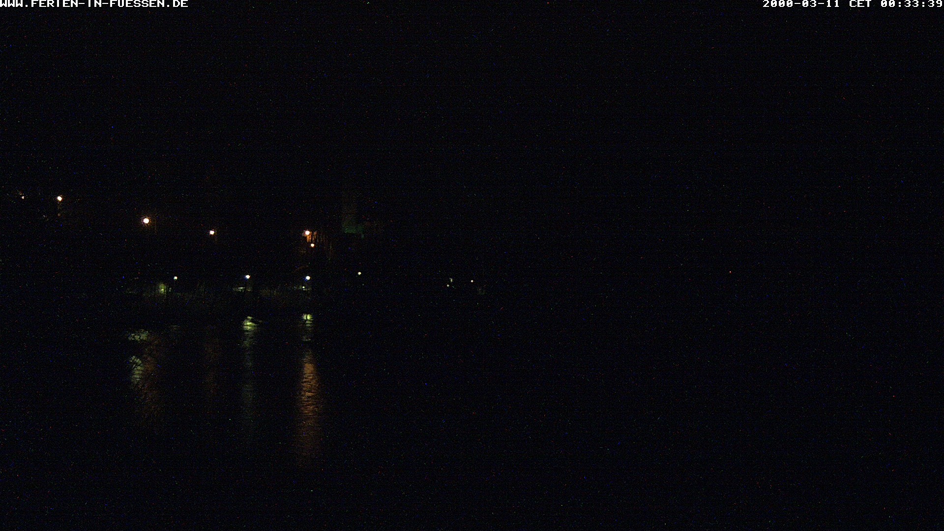 Archiv Foto Webcam Füssen: Blick auf Lech und Hohes Schloss