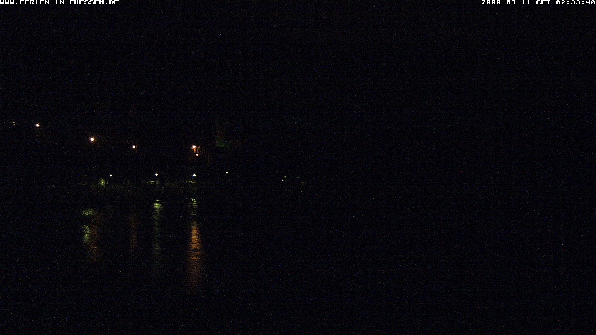 Archiv Foto Webcam Füssen: Blick auf Lech und Hohes Schloss