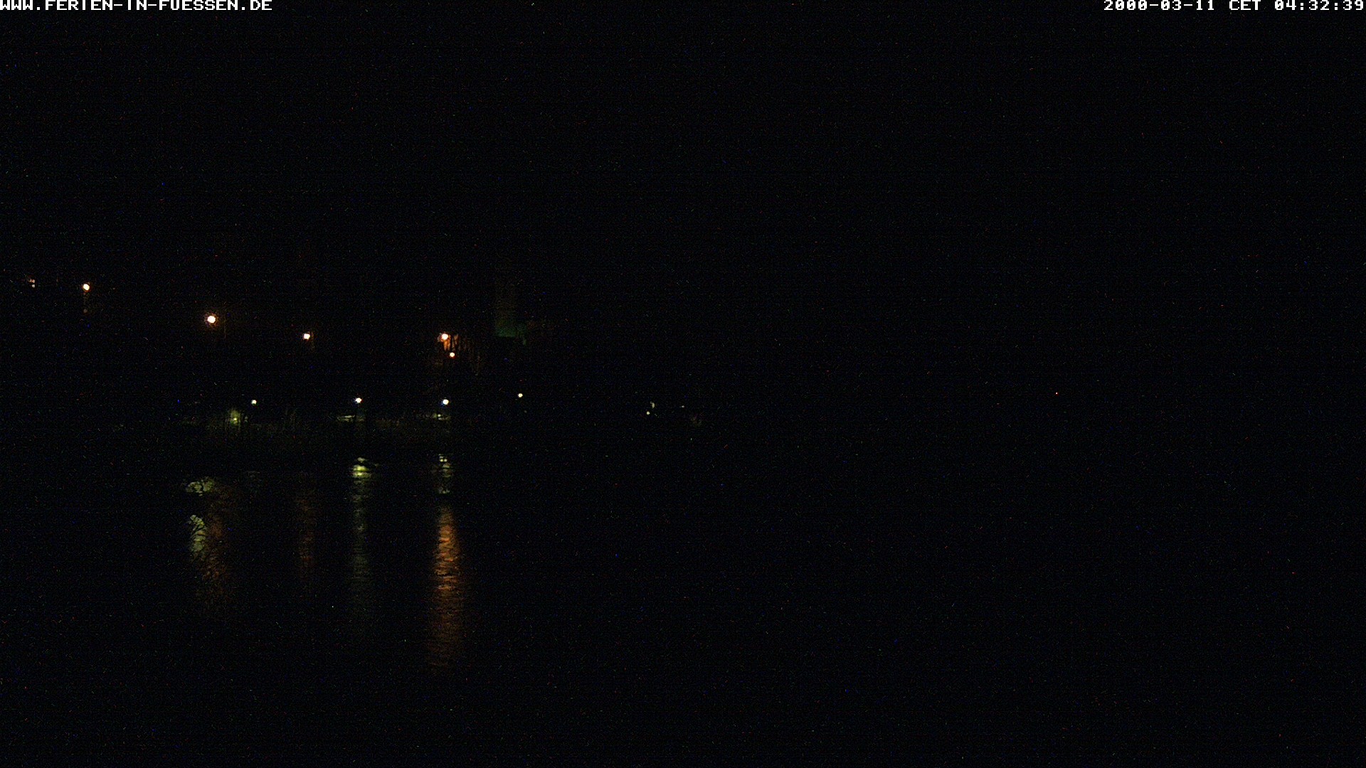 Archiv Foto Webcam Füssen: Blick auf Lech und Hohes Schloss