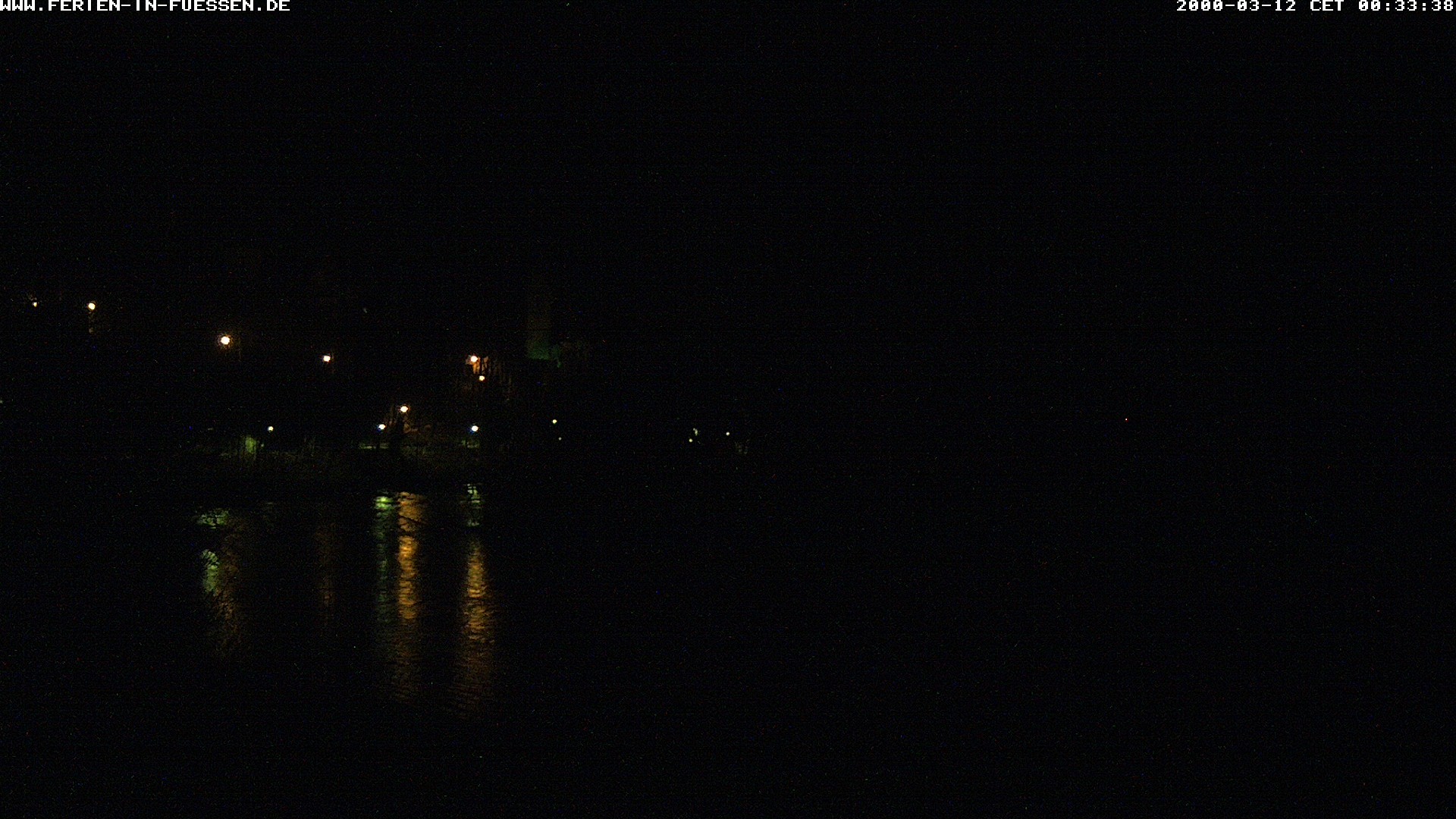 Archiv Foto Webcam Füssen: Blick auf Lech und Hohes Schloss