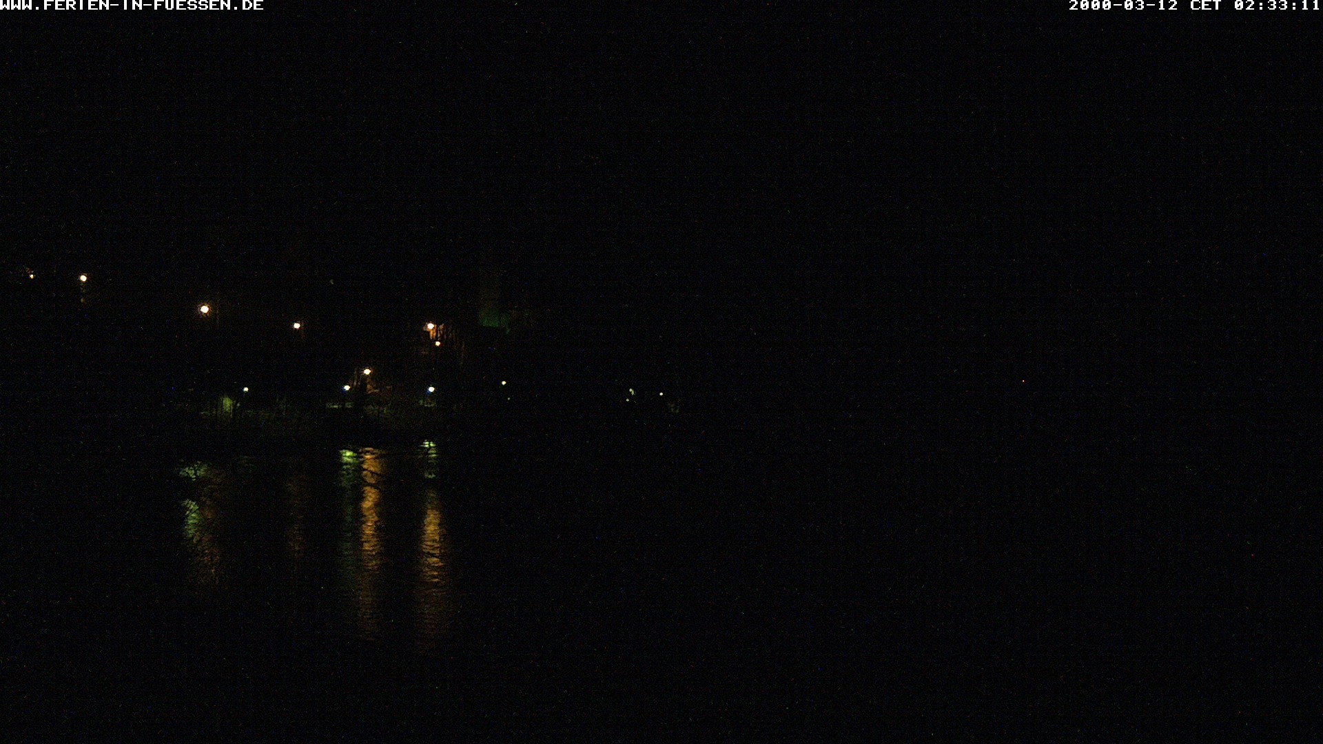 Archiv Foto Webcam Füssen: Blick auf Lech und Hohes Schloss