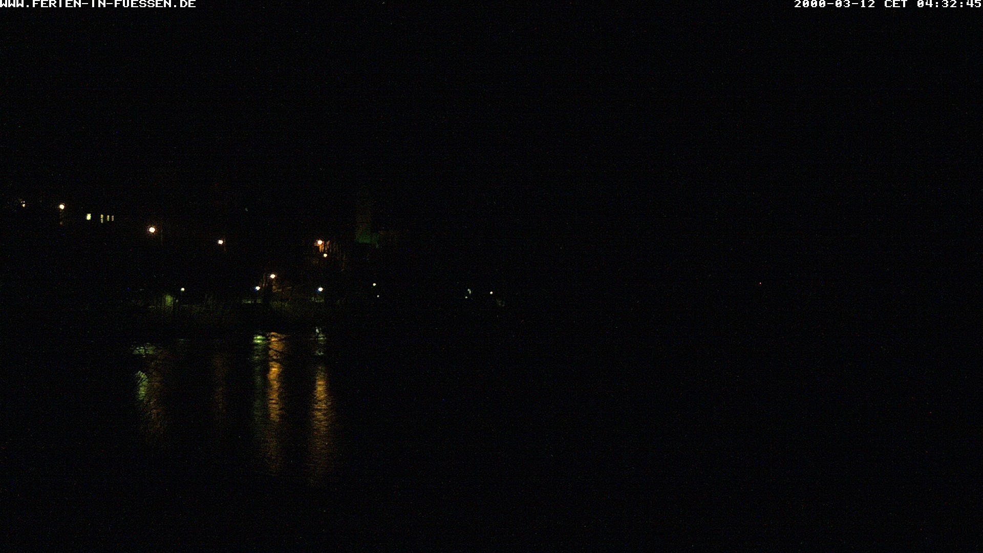 Archiv Foto Webcam Füssen: Blick auf Lech und Hohes Schloss