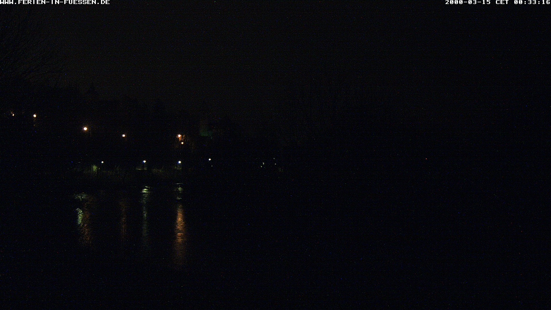 Archiv Foto Webcam Füssen: Blick auf Lech und Hohes Schloss