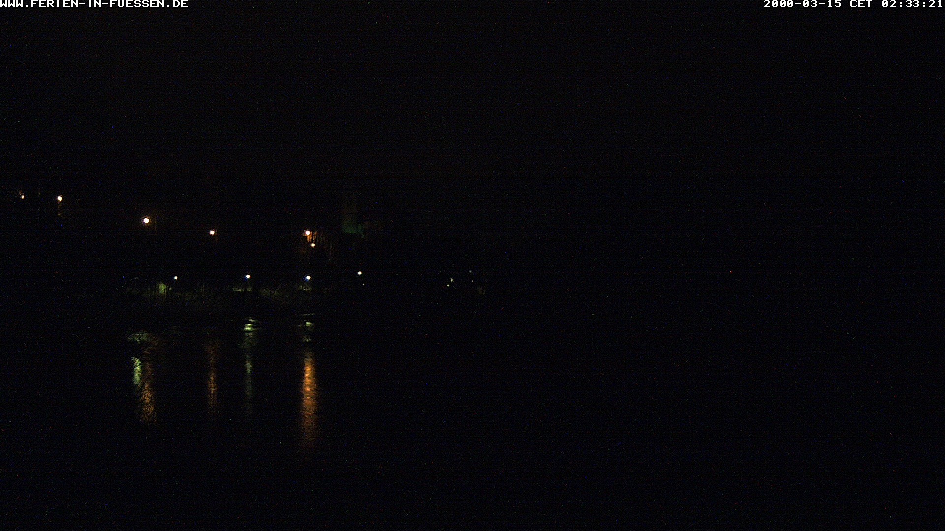 Archiv Foto Webcam Füssen: Blick auf Lech und Hohes Schloss