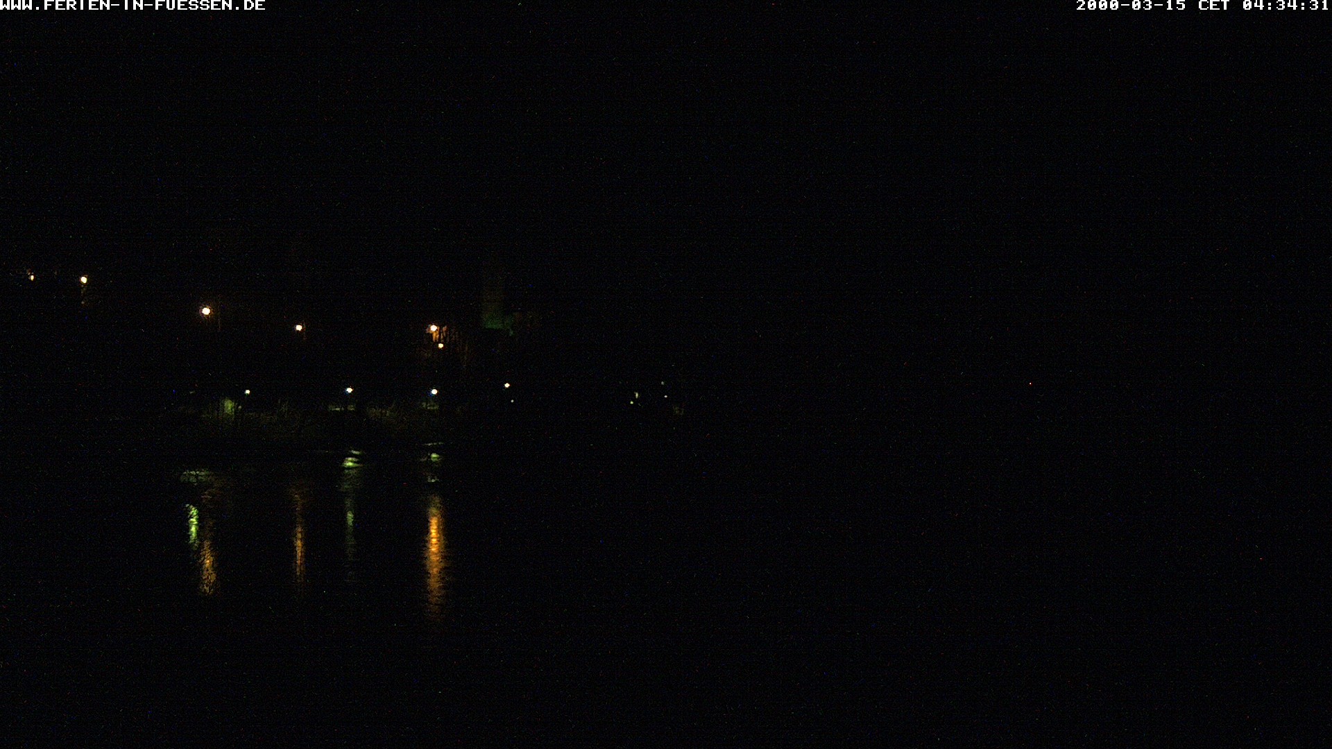 Archiv Foto Webcam Füssen: Blick auf Lech und Hohes Schloss