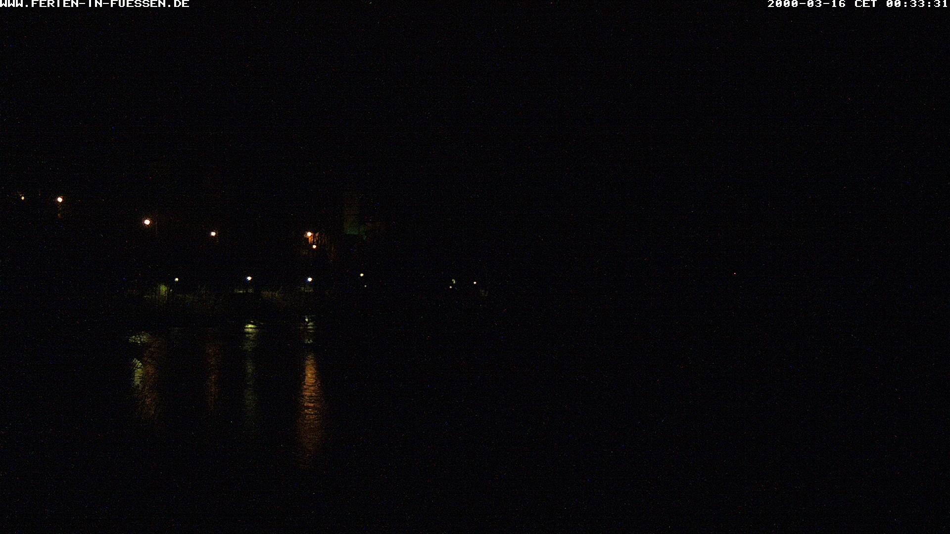 Archiv Foto Webcam Füssen: Blick auf Lech und Hohes Schloss