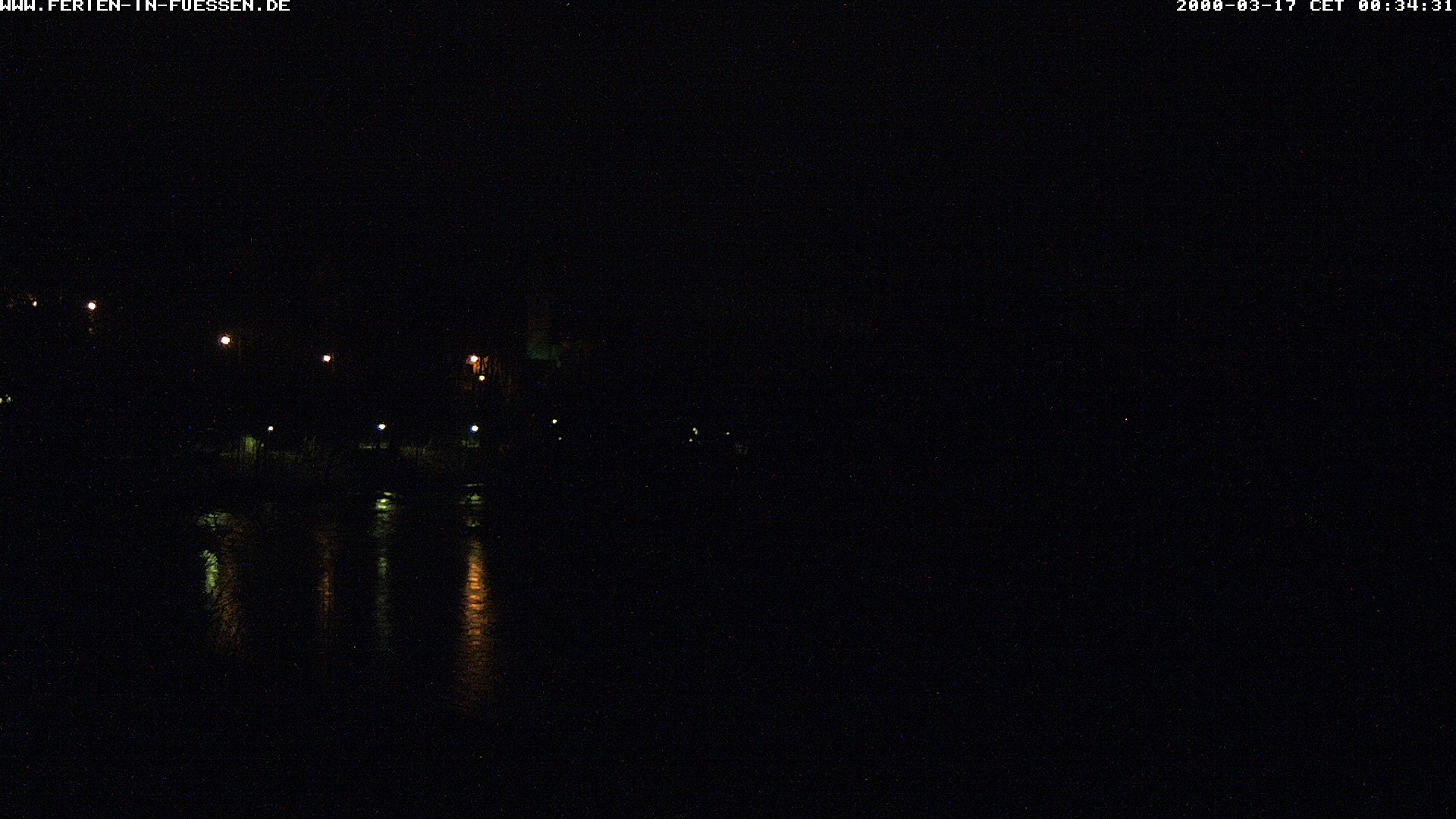 Archiv Foto Webcam Füssen: Blick auf Lech und Hohes Schloss