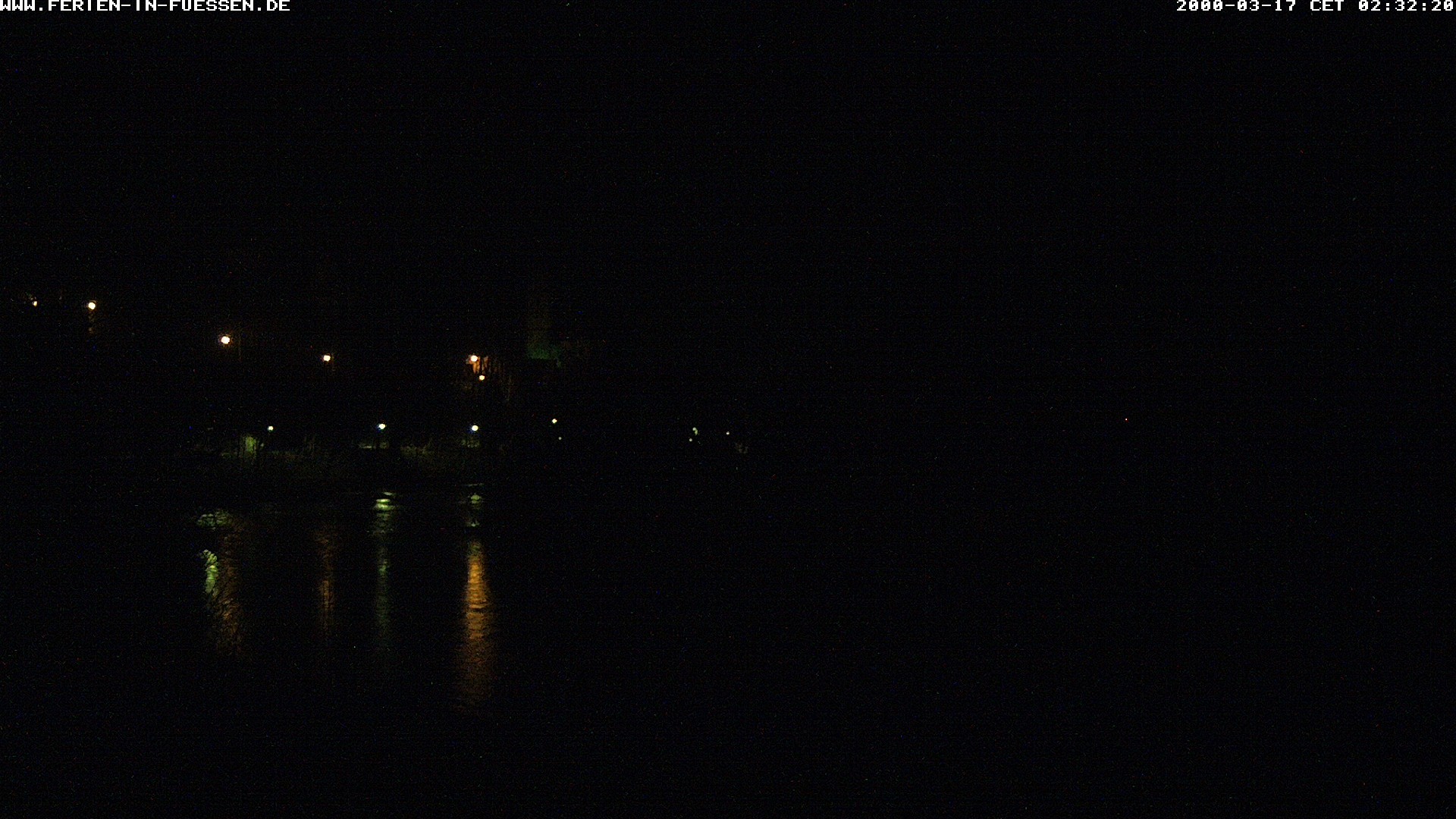 Archiv Foto Webcam Füssen: Blick auf Lech und Hohes Schloss