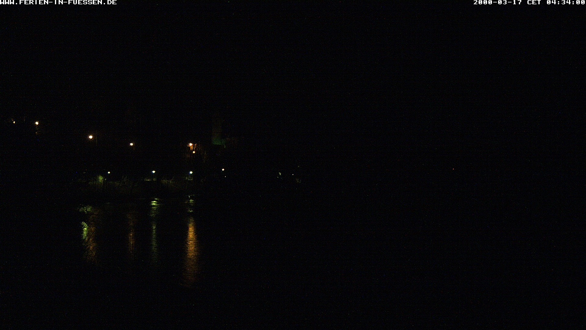 Archiv Foto Webcam Füssen: Blick auf Lech und Hohes Schloss