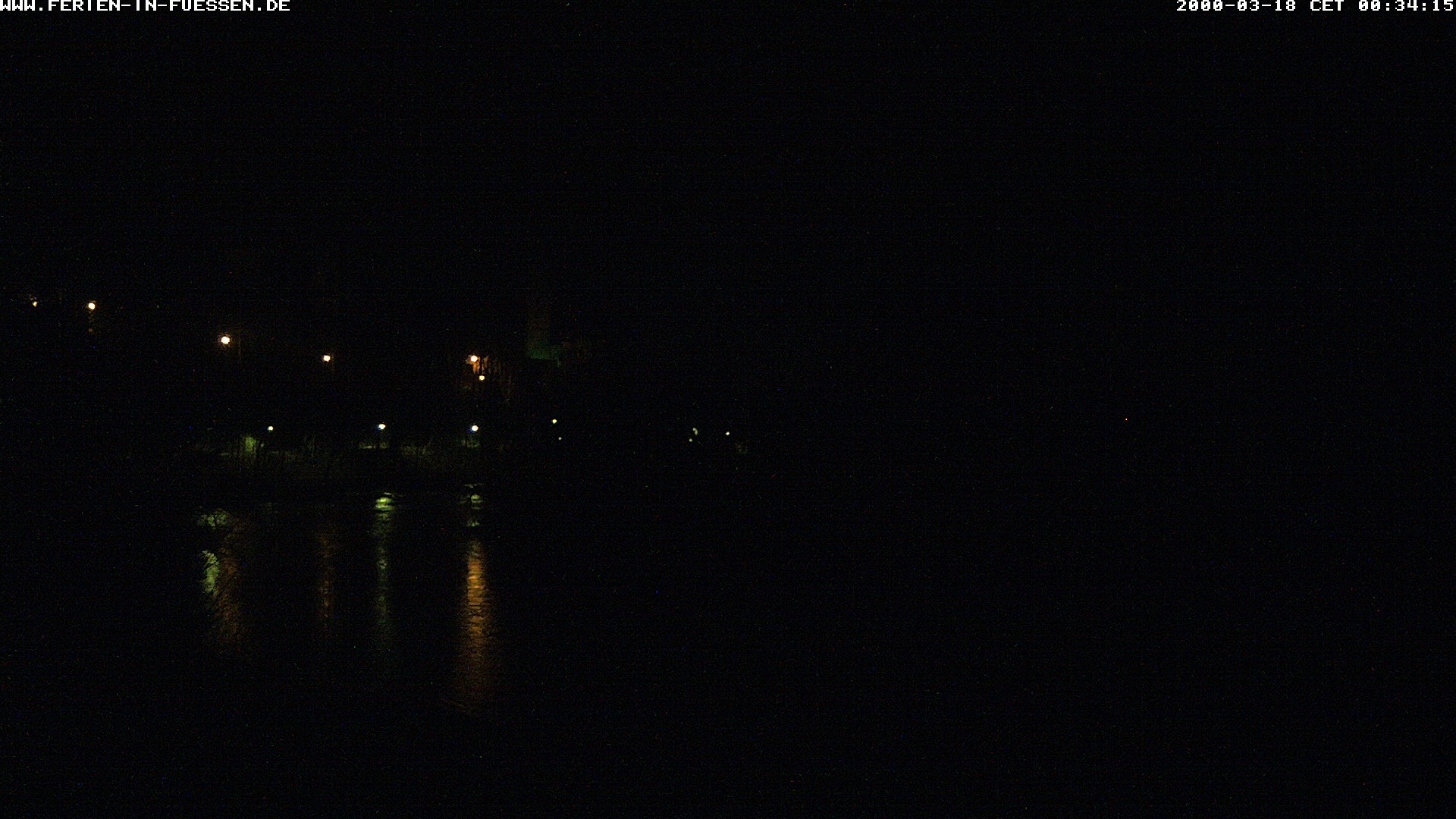 Archiv Foto Webcam Füssen: Blick auf Lech und Hohes Schloss