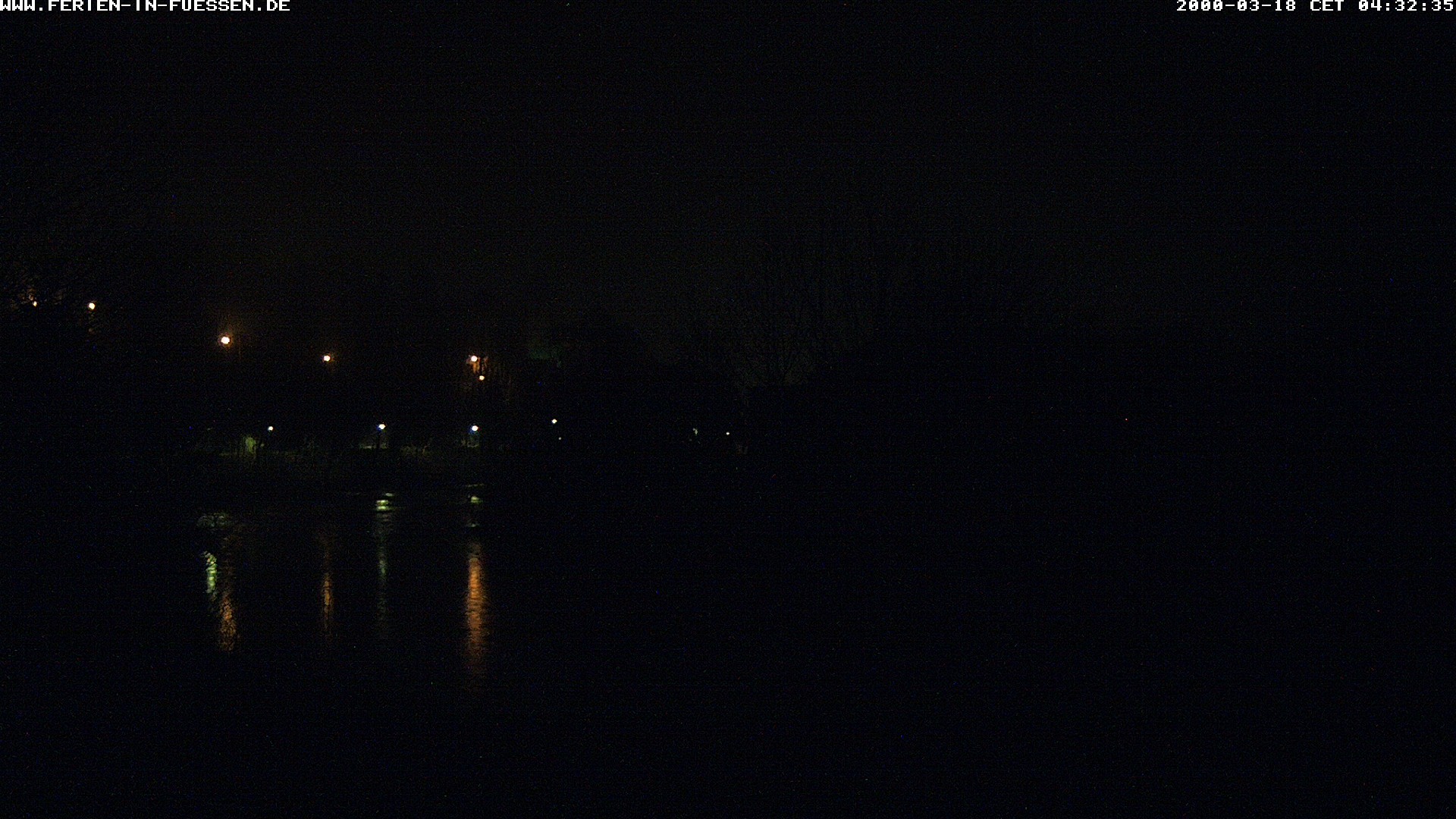 Archiv Foto Webcam Füssen: Blick auf Lech und Hohes Schloss