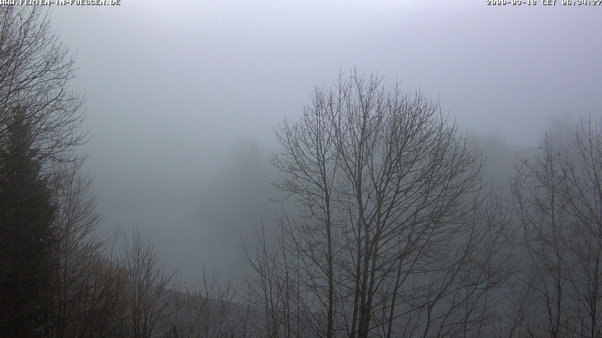 Archiv Foto Webcam Füssen: Blick auf Lech und Hohes Schloss