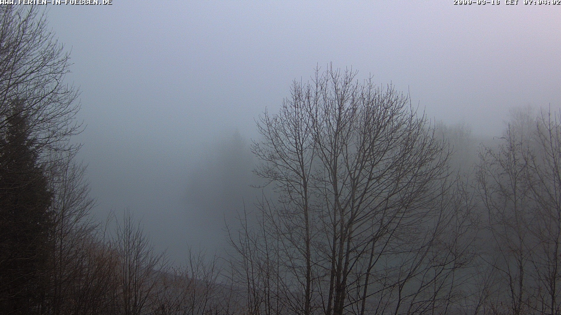 Archiv Foto Webcam Füssen: Blick auf Lech und Hohes Schloss