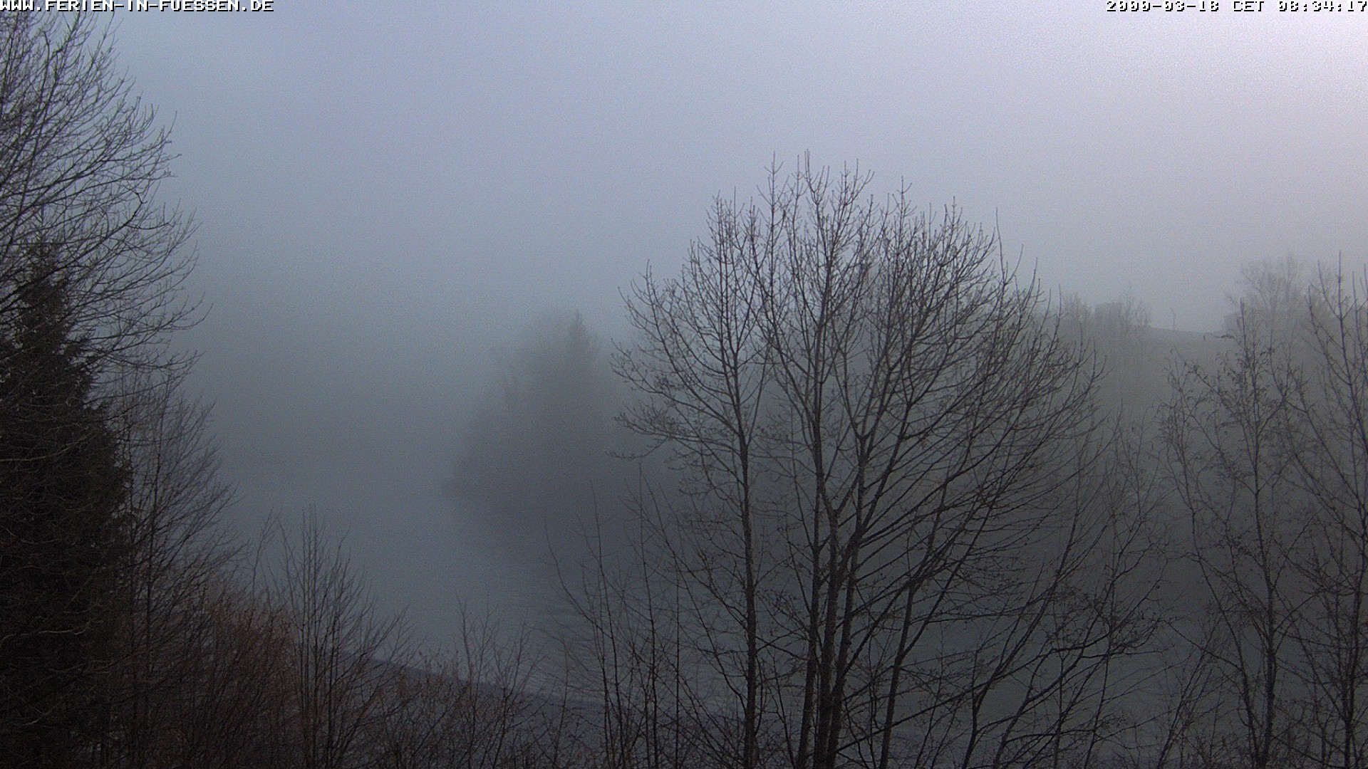 Archiv Foto Webcam Füssen: Blick auf Lech und Hohes Schloss