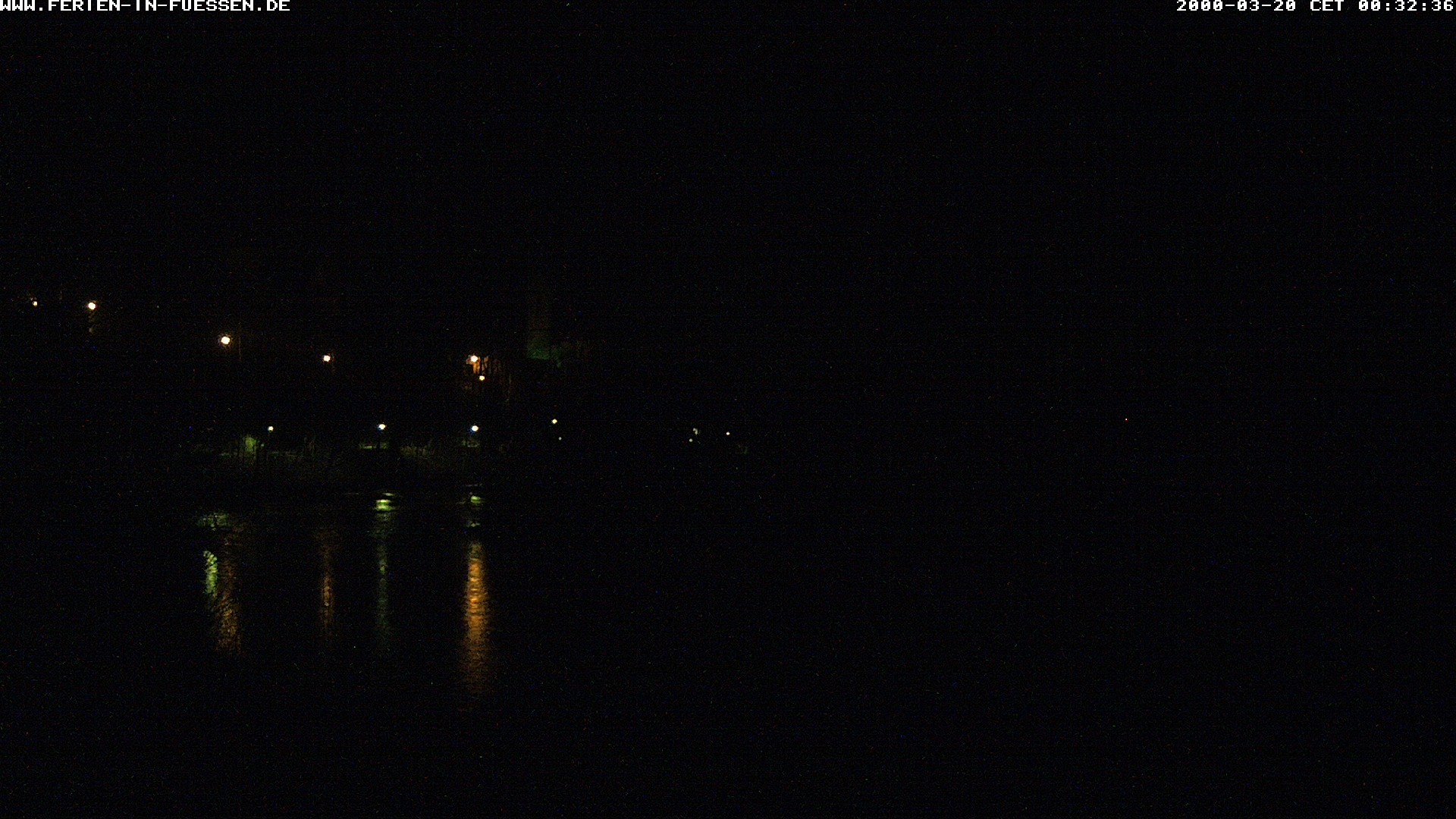 Archiv Foto Webcam Füssen: Blick auf Lech und Hohes Schloss