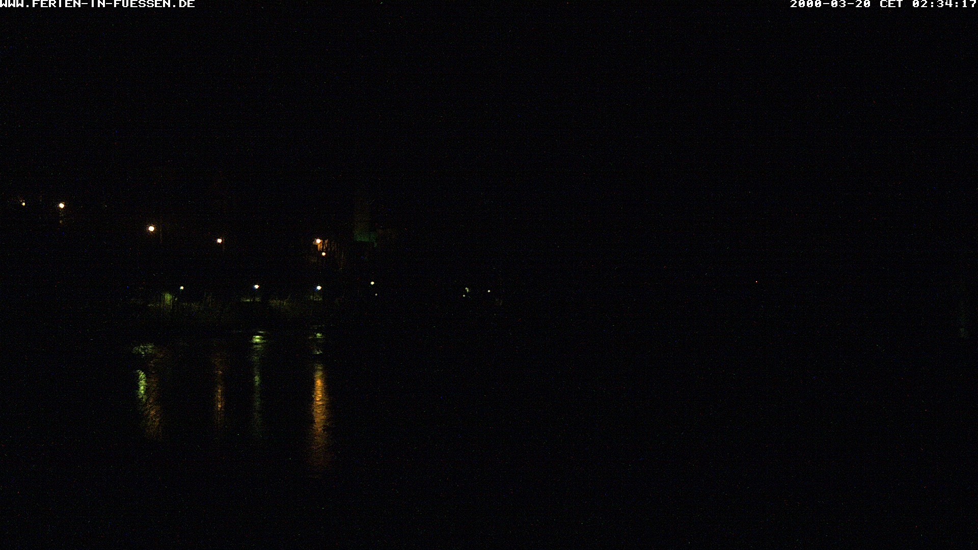 Archiv Foto Webcam Füssen: Blick auf Lech und Hohes Schloss