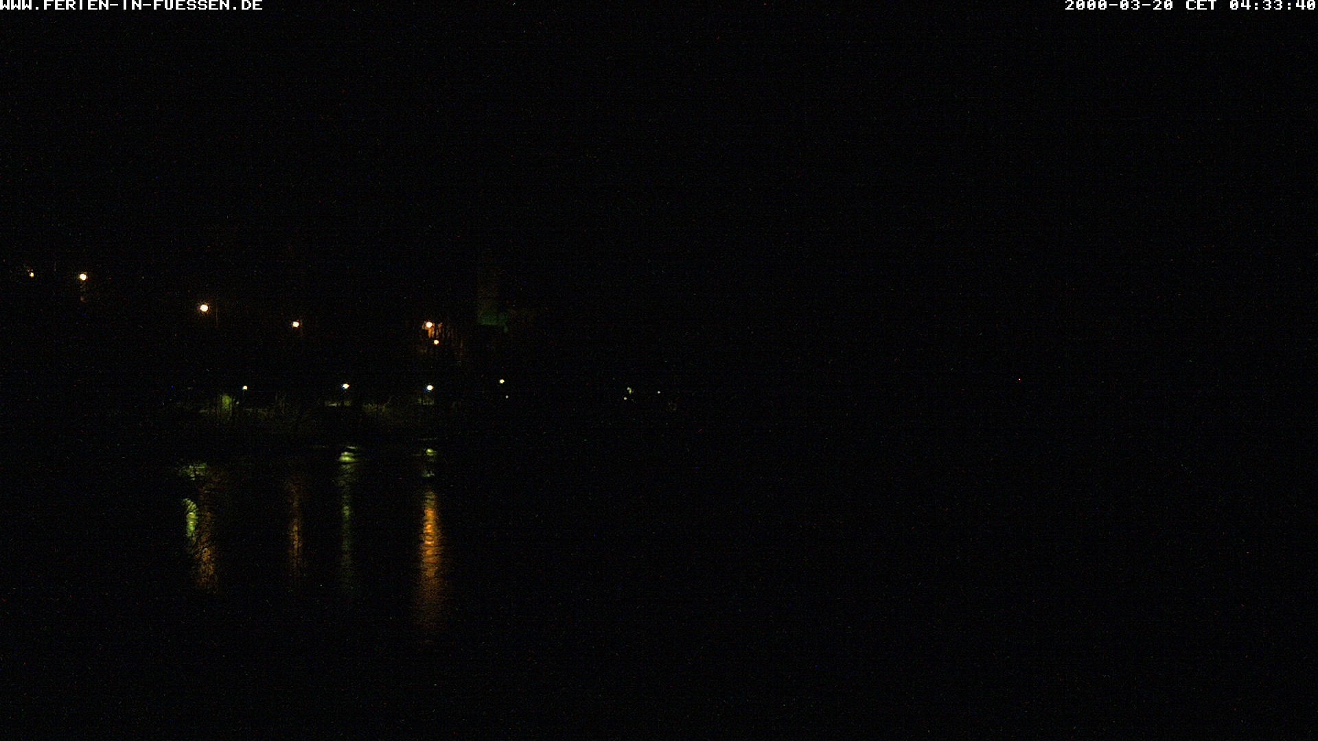 Archiv Foto Webcam Füssen: Blick auf Lech und Hohes Schloss