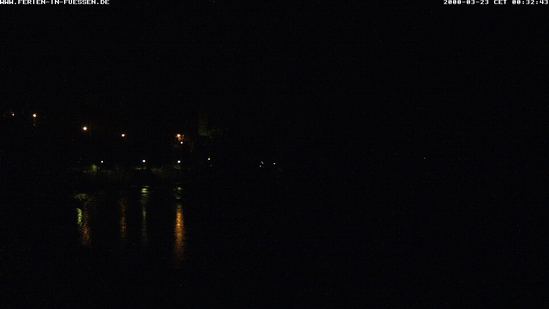 Archiv Foto Webcam Füssen: Blick auf Lech und Hohes Schloss