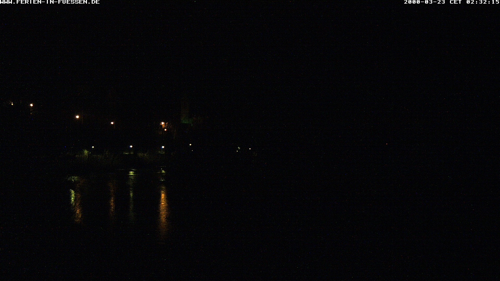 Archiv Foto Webcam Füssen: Blick auf Lech und Hohes Schloss