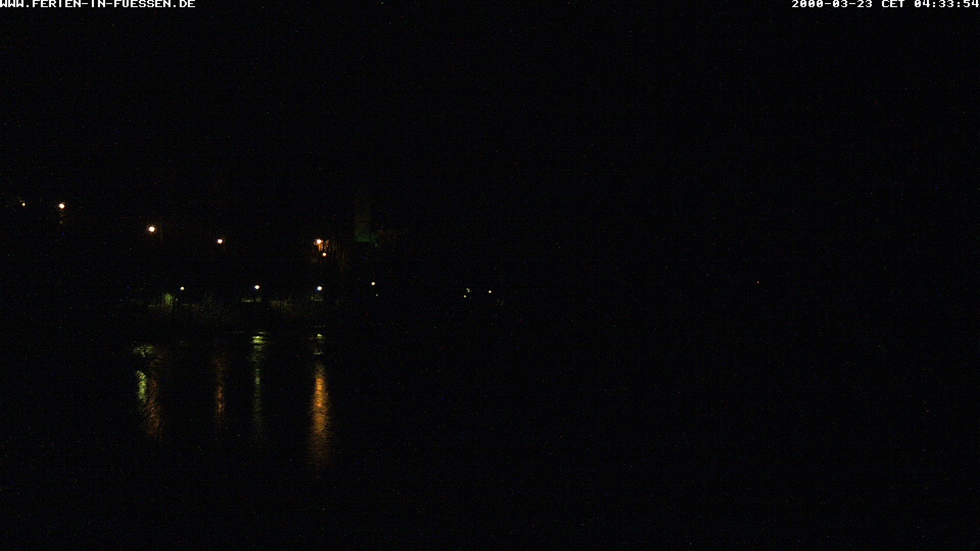 Archiv Foto Webcam Füssen: Blick auf Lech und Hohes Schloss