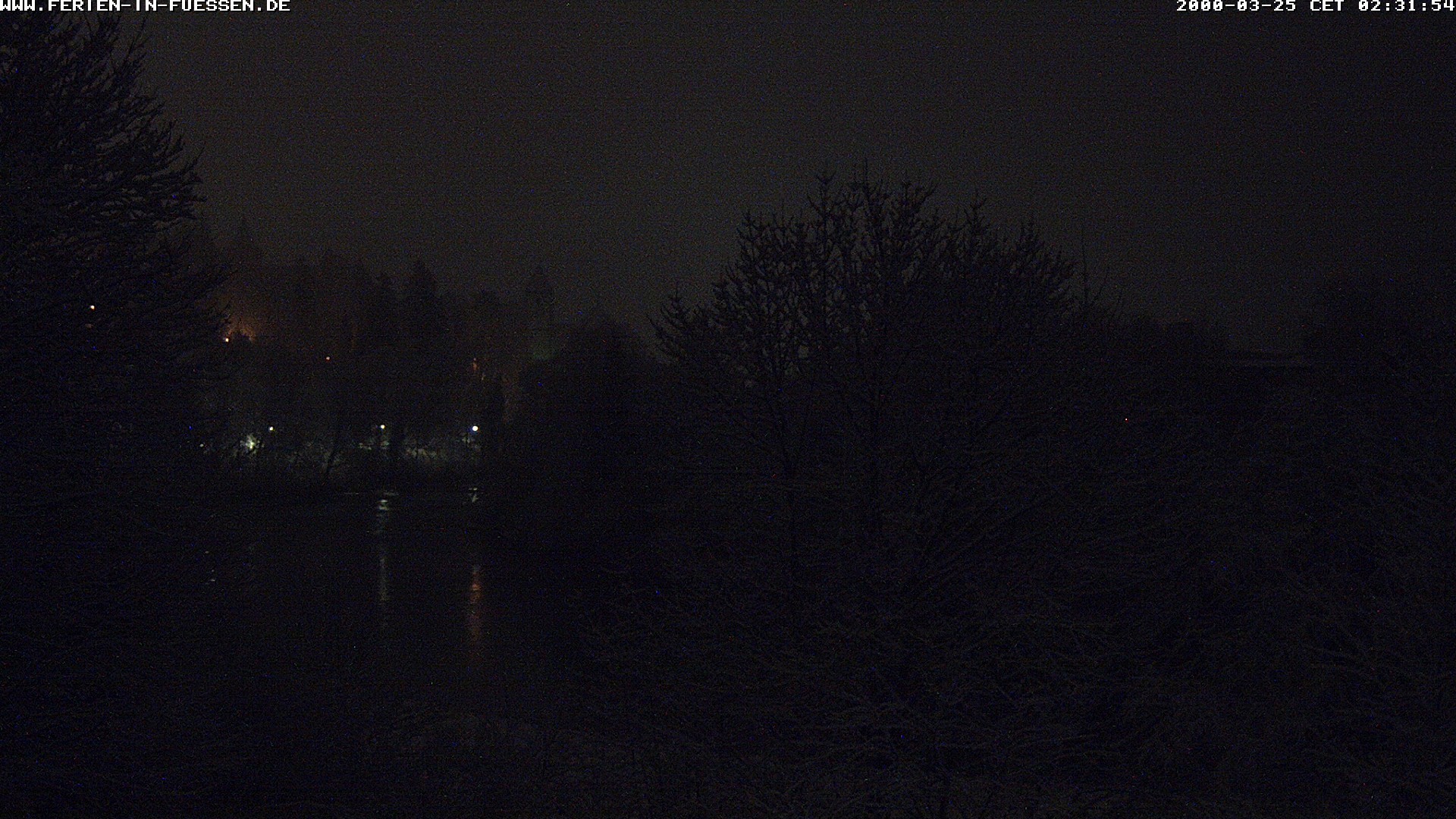 Archiv Foto Webcam Füssen: Blick auf Lech und Hohes Schloss