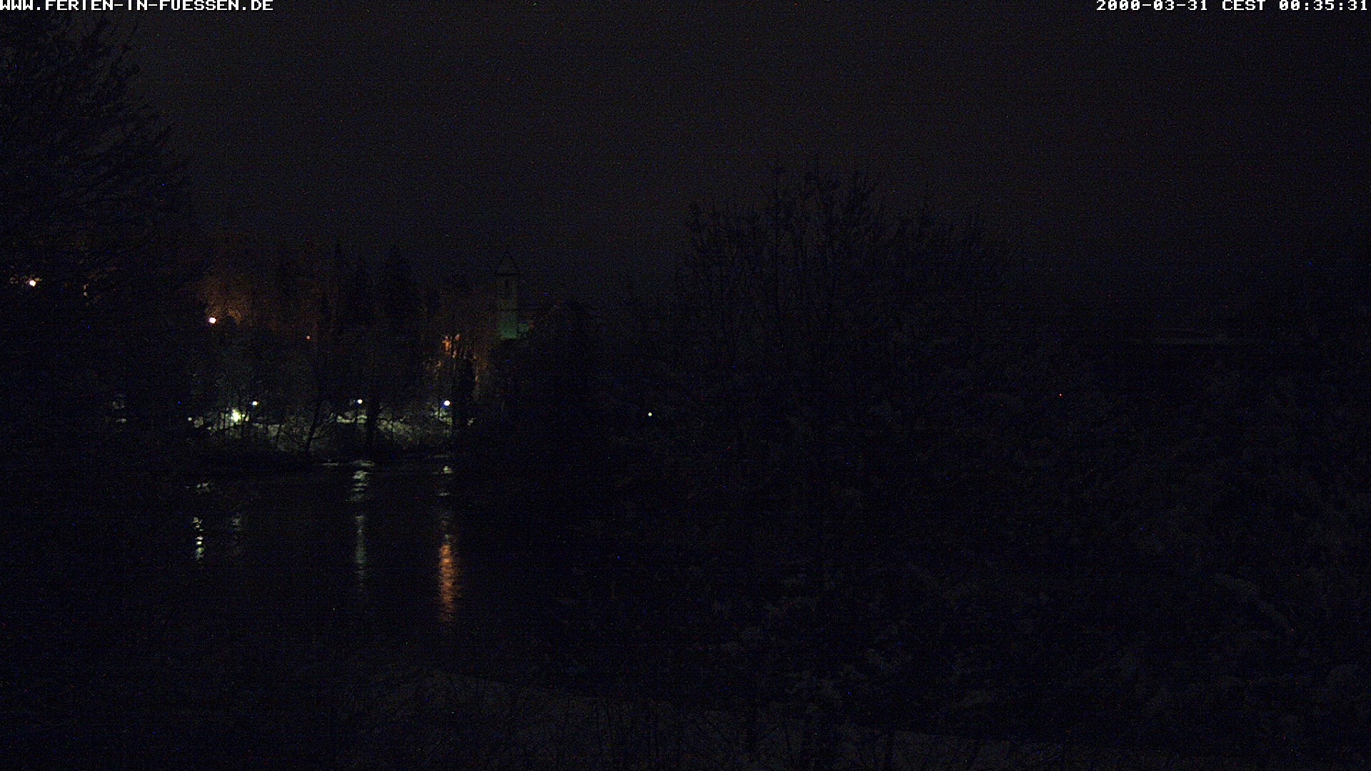 Archiv Foto Webcam Füssen: Blick auf Lech und Hohes Schloss