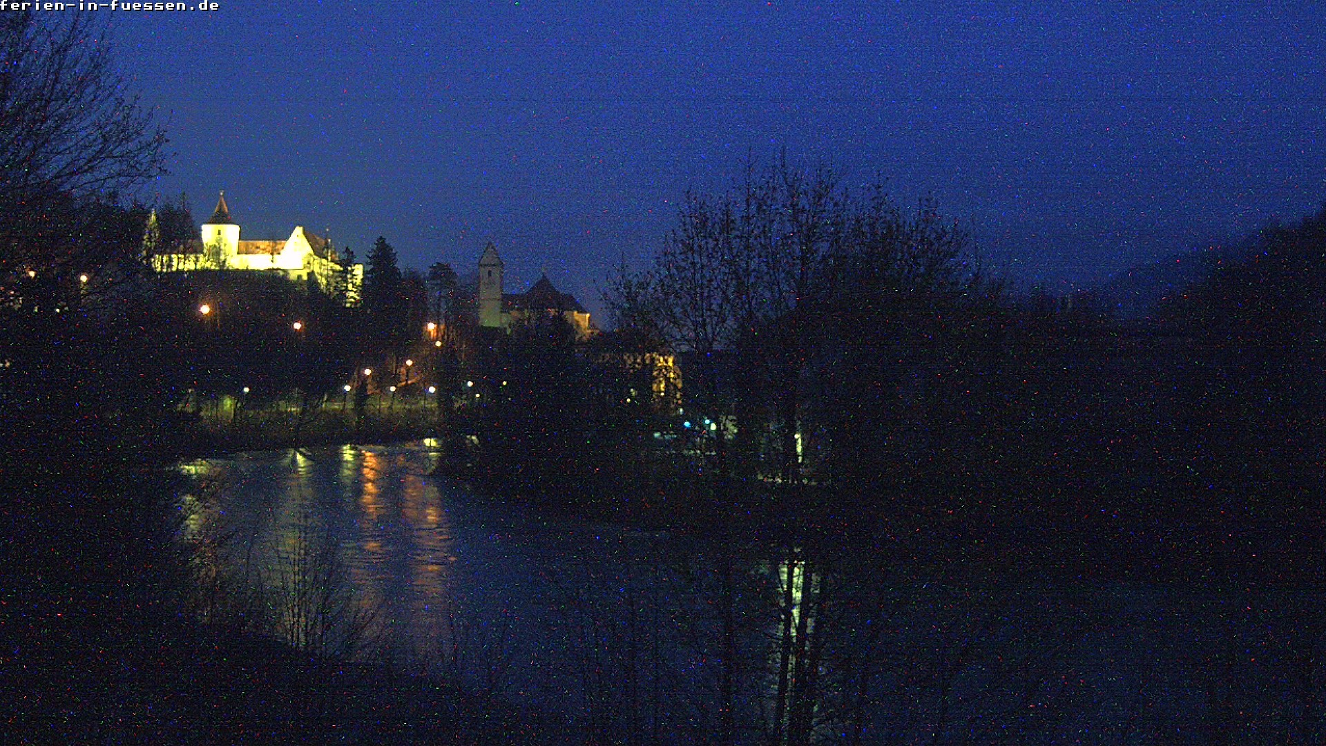 Archiv Foto Webcam Füssen: Blick auf Lech und Hohes Schloss