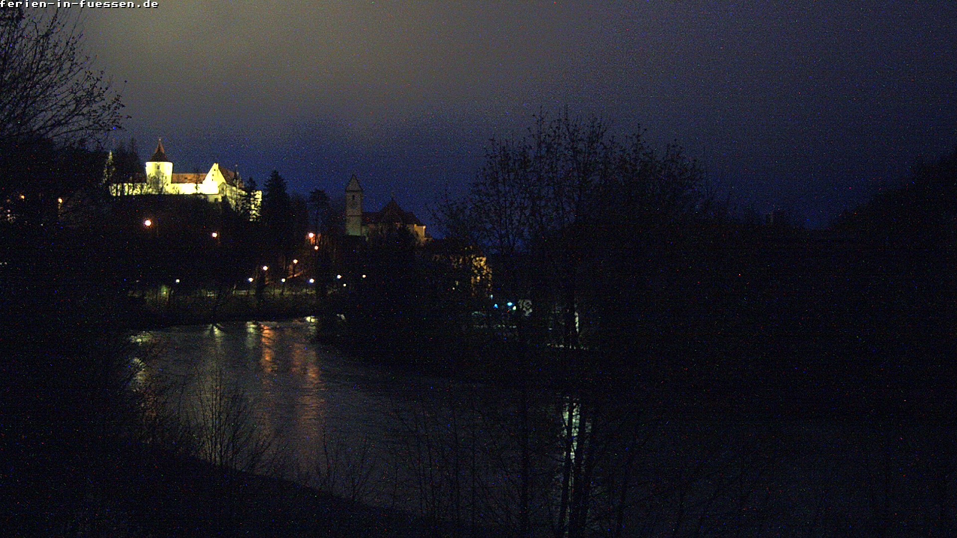 Archiv Foto Webcam Füssen: Blick auf Lech und Hohes Schloss