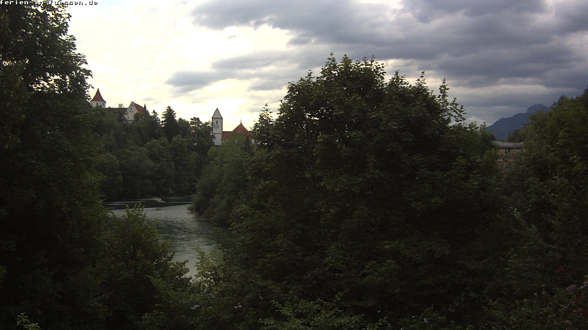 Archiv Foto Webcam Füssen: Blick auf Lech und Hohes Schloss