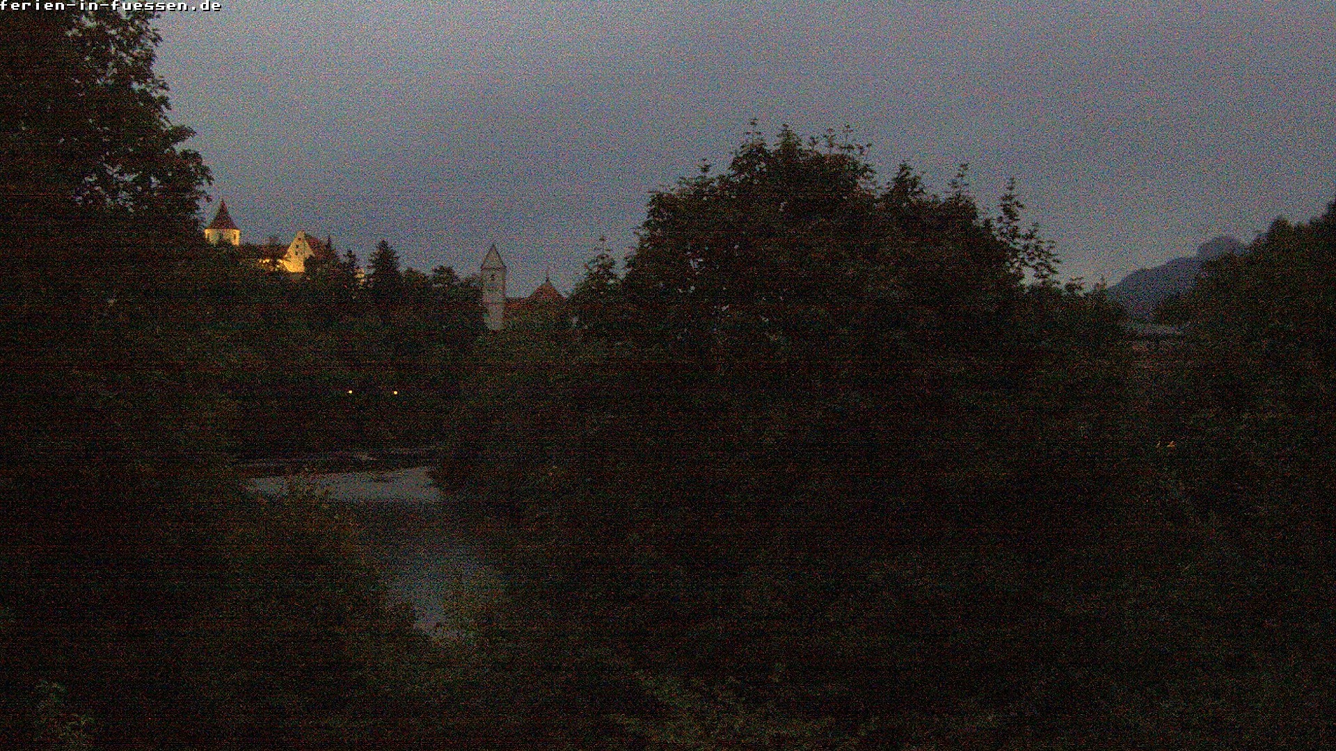Archiv Foto Webcam Füssen: Blick auf Lech und Hohes Schloss