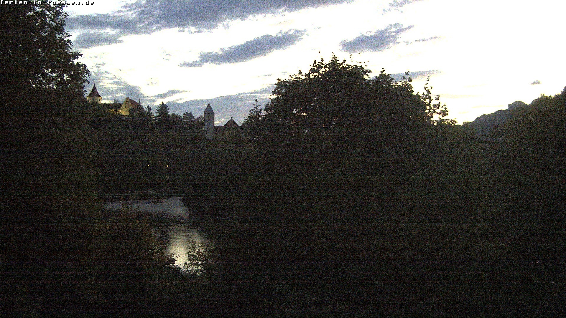 Archiv Foto Webcam Füssen: Blick auf Lech und Hohes Schloss
