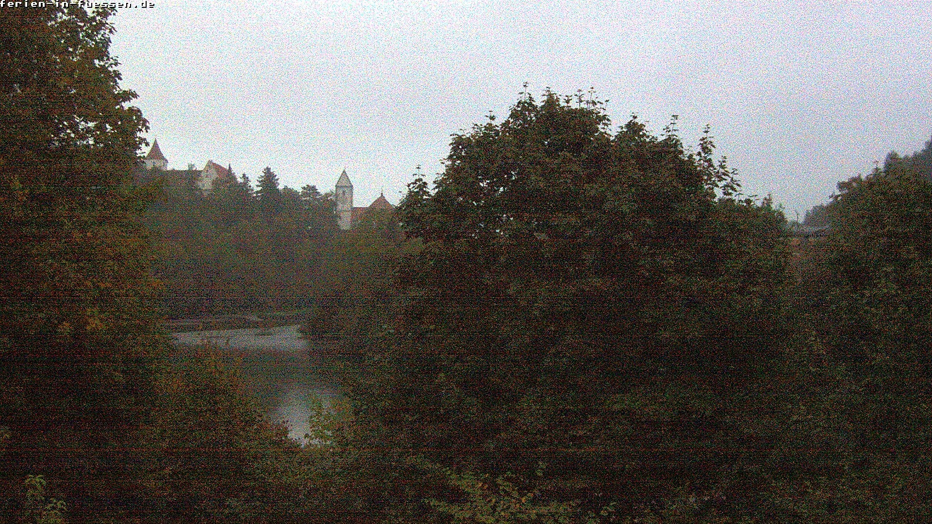 Archiv Foto Webcam Füssen: Blick auf Lech und Hohes Schloss