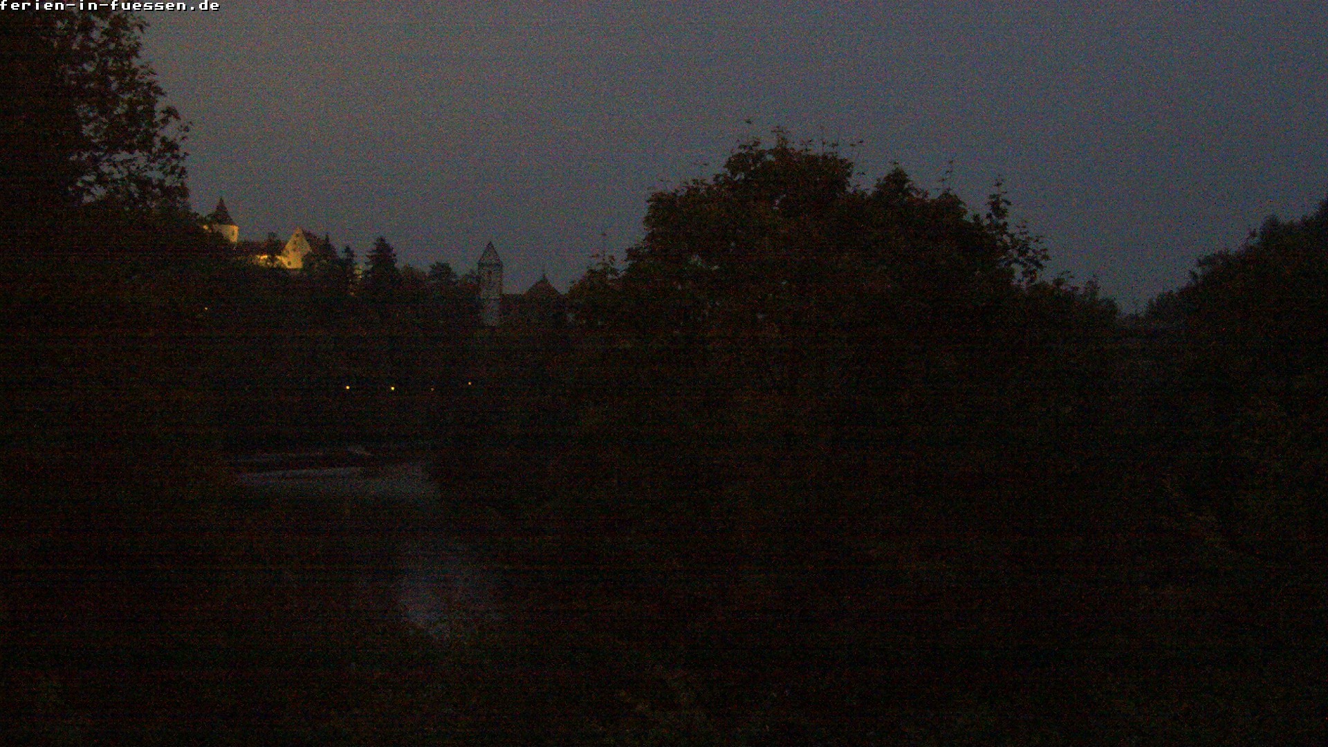 Archiv Foto Webcam Füssen: Blick auf Lech und Hohes Schloss