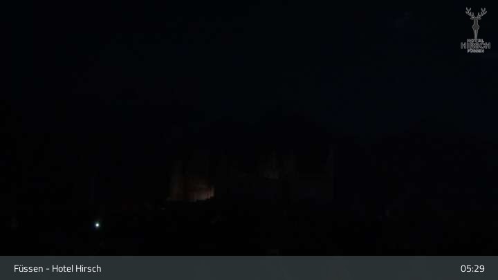 Archiv Foto Webcam Füssen: Blick auf das Hohe Schloss