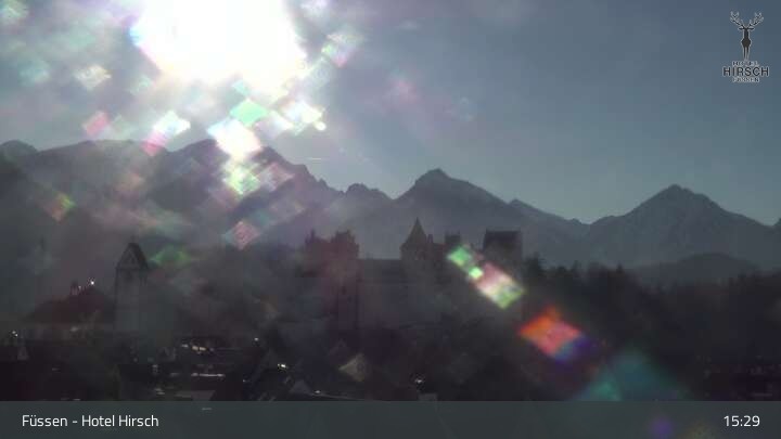 Archiv Foto Webcam Füssen: Blick auf das Hohe Schloss